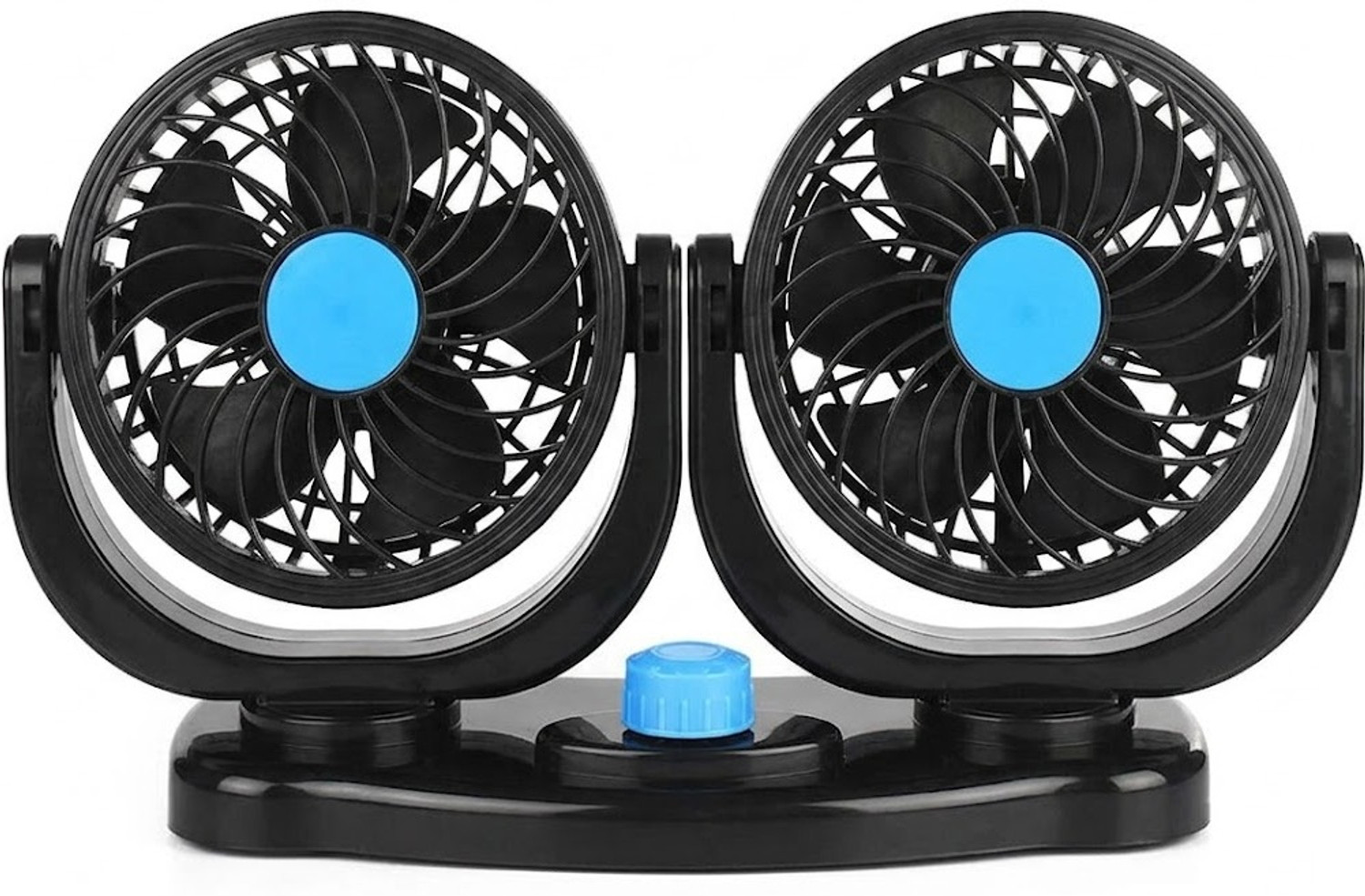 Image of HOME'S DESIRE 12V DC Car Cooling Fan 360 Rotating Dashboard Electric Fan for Vehicles 5 mm Pedestal Fan