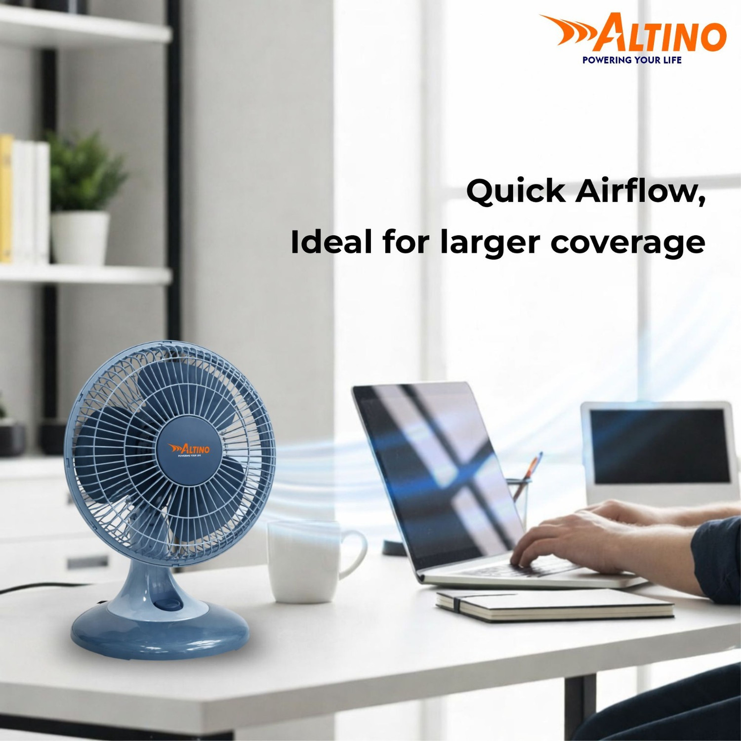 Image of ALTINO Table Fan 9Inch-28 with 1 Year Warranty 225 mm Table Fan