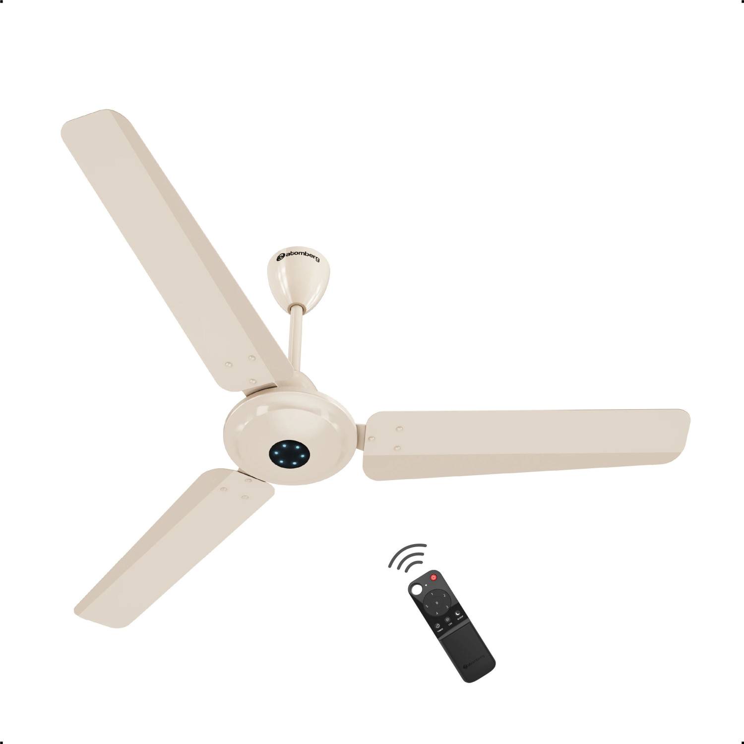 Atomberg Ikano Remote Controlled|High Air Delivery|LED Speed|Power Saving|Timeless Design with 3 Year Warranty BLDC Motor with Remote 1200 mm Ceiling Fan