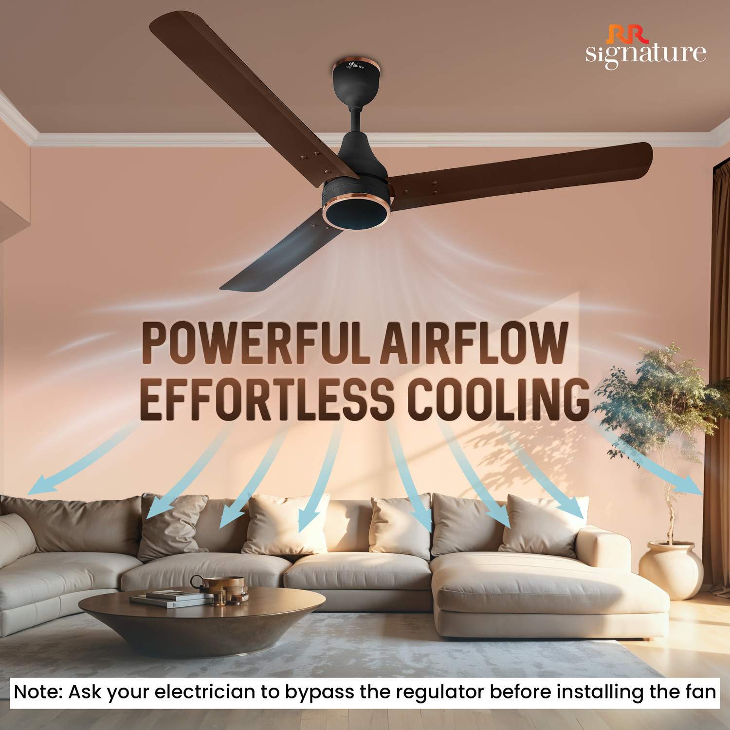 Image of RR NeoAir BLDC with 2 Year Warranty BLDC Motor 1200 mm Ceiling Fan