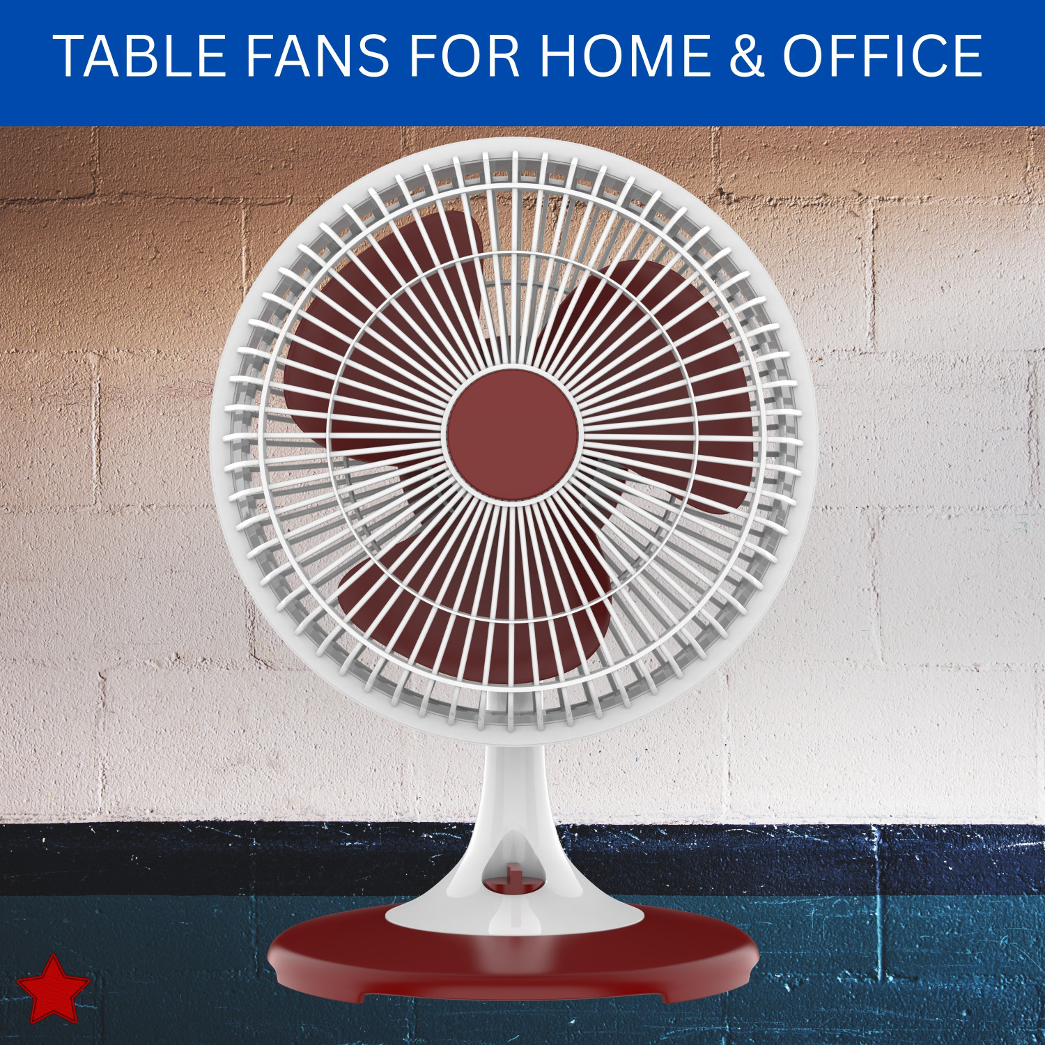 Image of YAROH 300mm(12Inch.) Mini AC Cooler Fan, Small Evaporative Air Table Fan For HomeQ446 Silent Operation 300 mm Table Fan