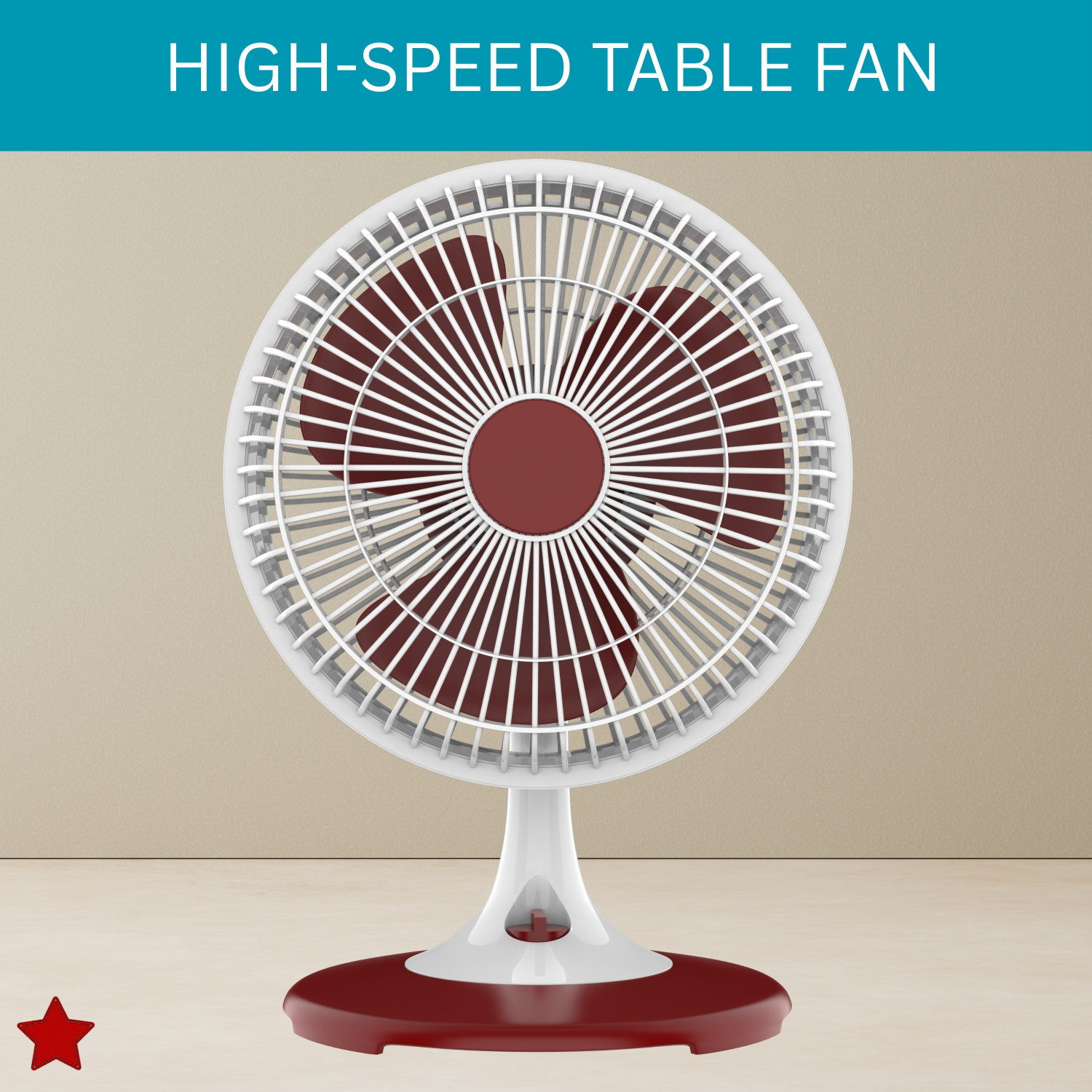 Image of SYARA 300mm(12Inch.) Mini AC Cooler Fan, Small Evaporative Air Table Fan For HomeB28 Silent Operation 300 mm Table Fan