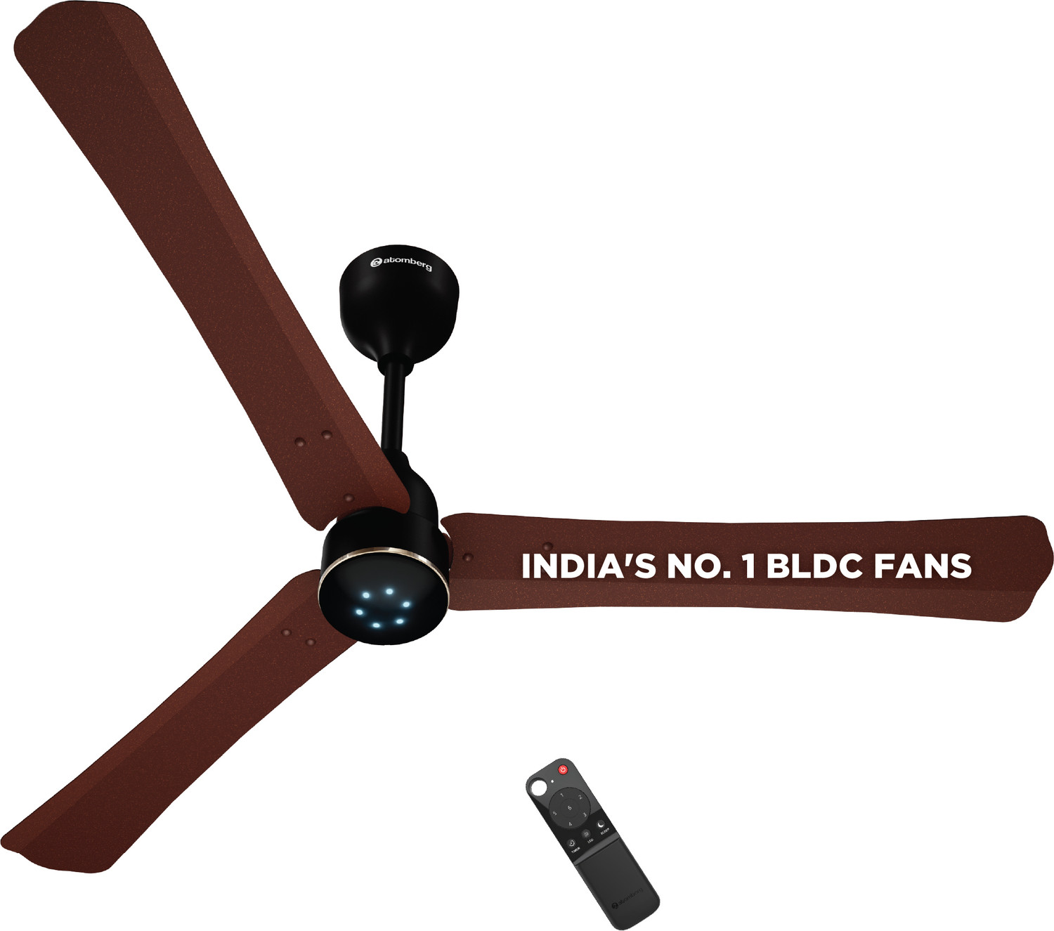 Image of Atomberg Renesa Halo Smart|Voice Controlled|High Air Flow|Low Noise|LED Speed Indicator with 3 Year Warranty BLDC Motor with Remote 1200 mm Ceiling Fan
