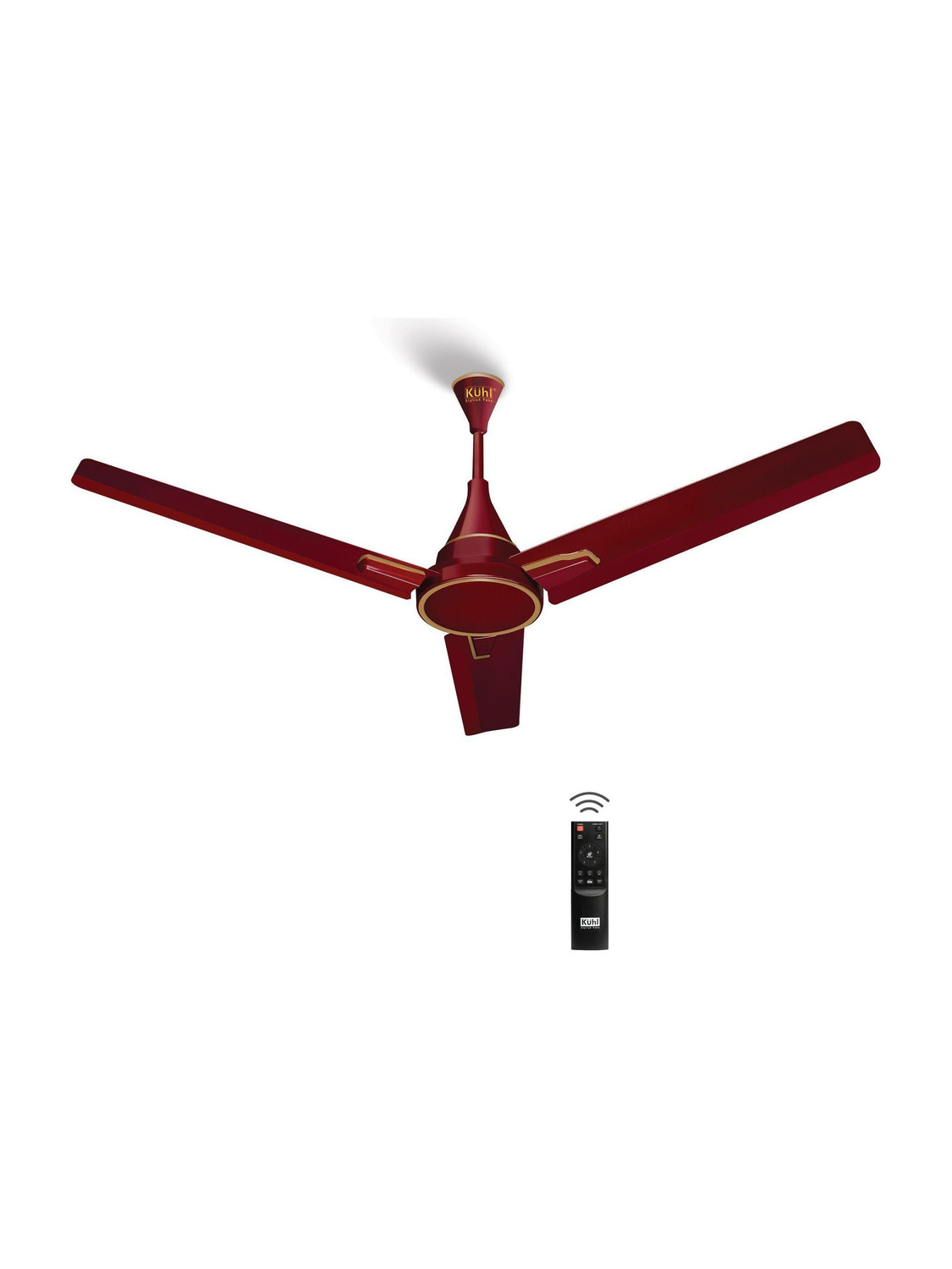 Image of KUHL Prima A1 BLDC,29W,Low Noise,Energy-Saving with 2 Year Warranty BLDC Motor with Remote 1200 mm Ceiling Fan (5 Star | Brown | Pack of 1)