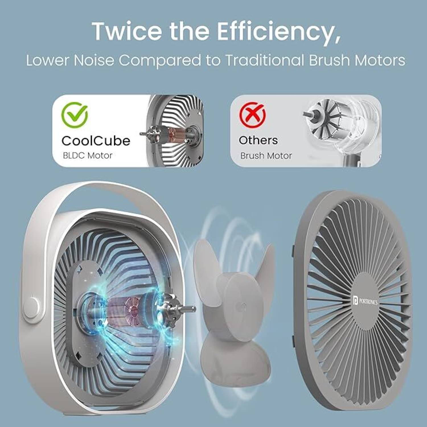 Portronics CoolCube POR-3051 USB Fan - Image 3