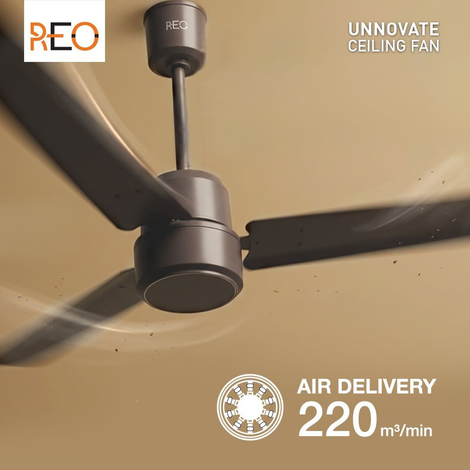 Image of Reo by Havells Unnovate|Remote Controlled|Reverse Rotation Mode| Timer Setting| Low Noise with 2 Year Warranty BLDC Motor 1200 mm Ceiling Fan