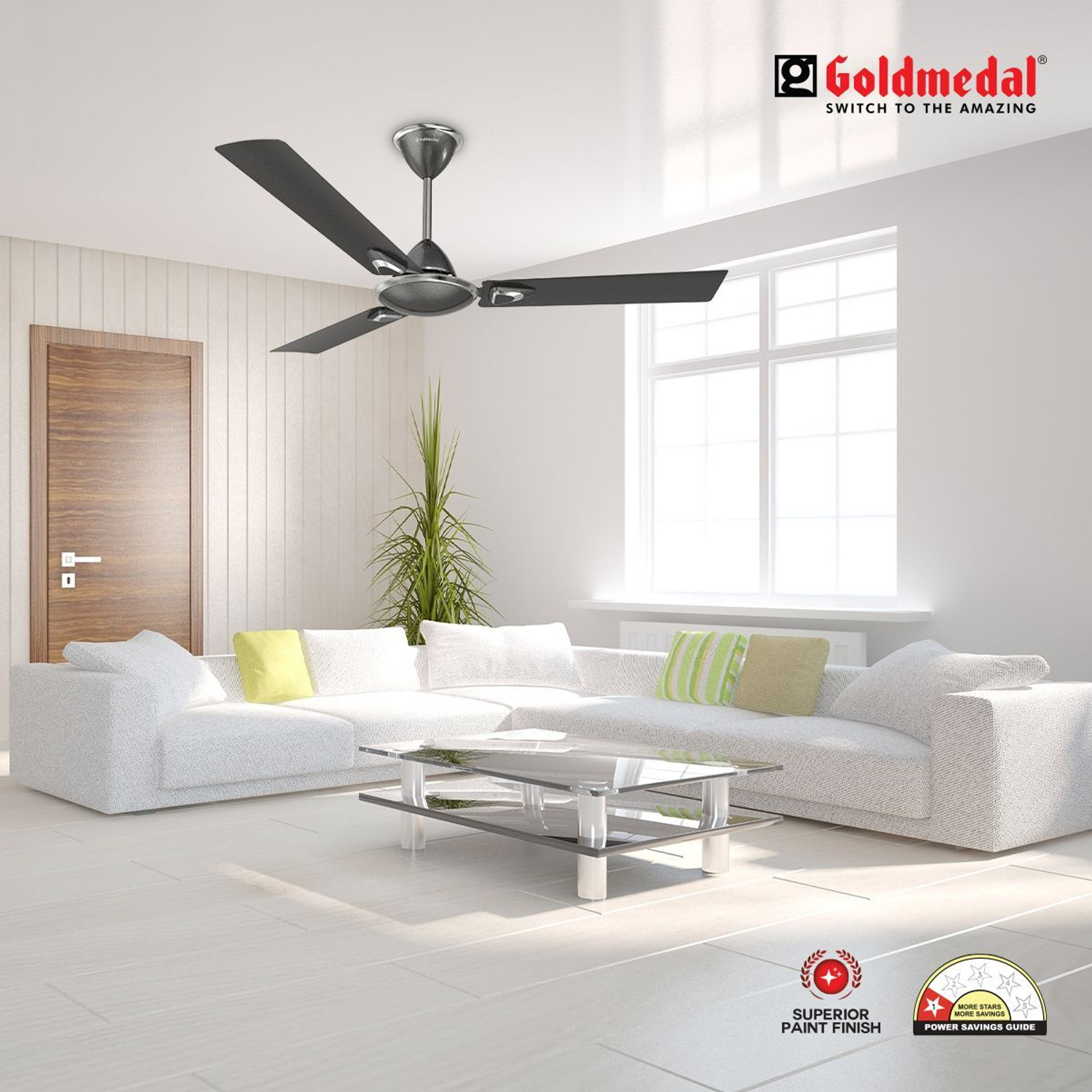 Image of Goldmedal Eva Prime with 2 Year Warranty Anti Dust 1200 mm Ceiling Fan