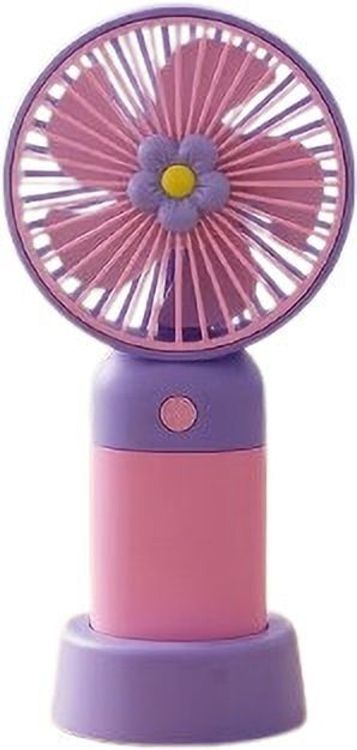 Image of Mardi Colorful Desktop Portable Fan Built-in Rechargeable Battery Operated Cooling Fan Silent Operation Table Fan