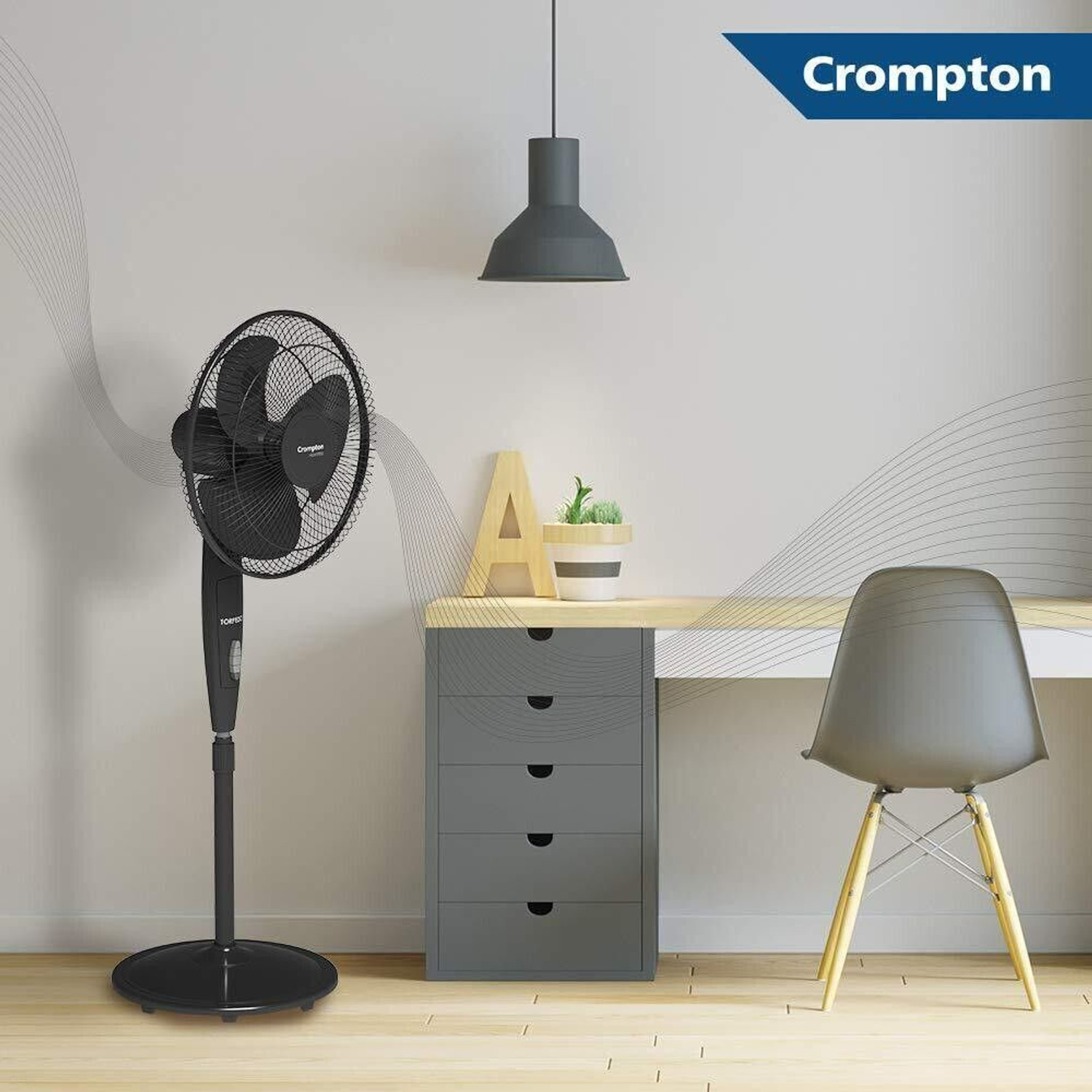 Image of Crompton ?Torpedo | High Speed | Economy with 2 Year Warranty Ultra High Speed 400 mm Pedestal Fan