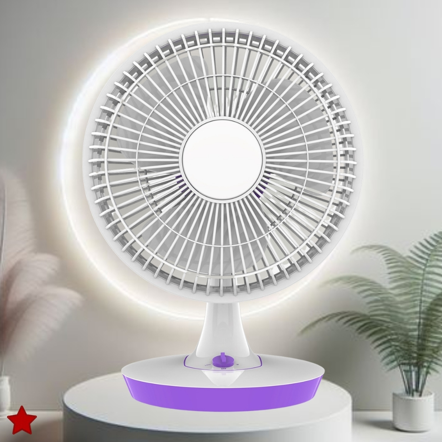 Image of GUGGU Mini Ac Cooler for Room Cooling 300mm(12Inch.) Electric Table Fan For HomeBQ441 Silent Operation 300 mm Table Fan