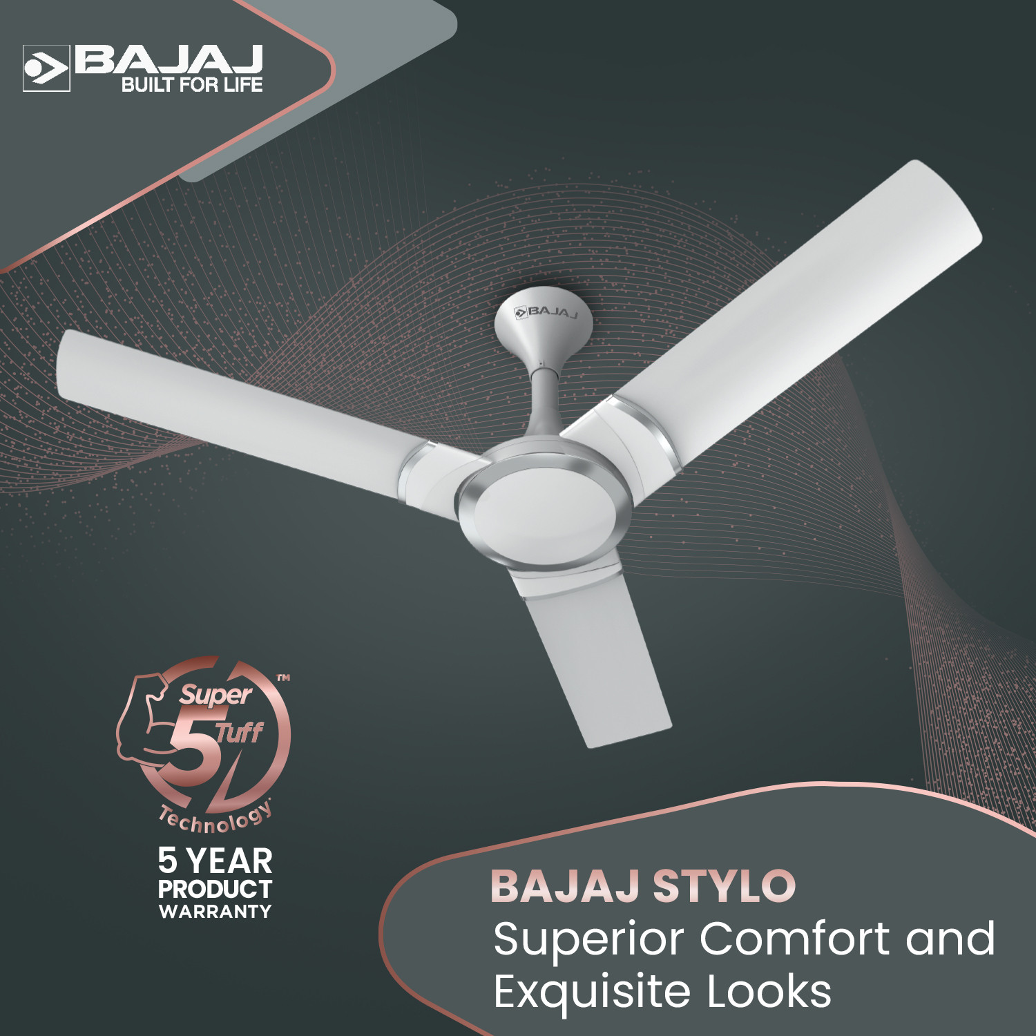 Image of BAJAJ 251733EE with 5 Year Warranty 1200 mm Ceiling Fan