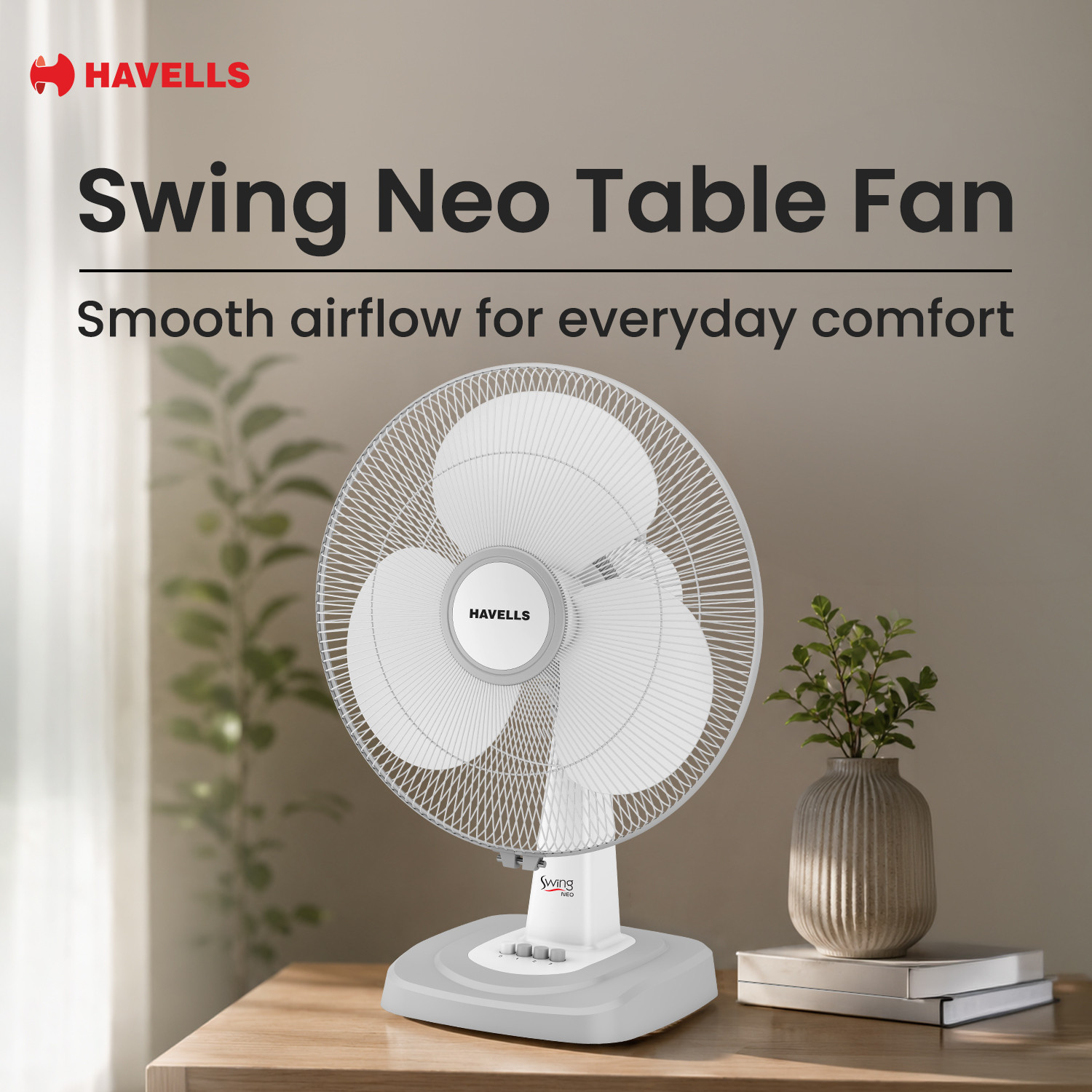 Image of HAVELLS Swing Neo with 2 Year Warranty Ultra High Speed 400 mm Table Fan