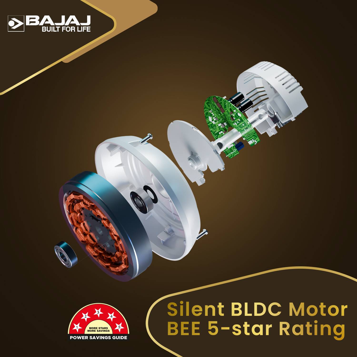 BAJAJ Crest Turbo BLDC 1200 mm Ceiling Fan - Image 4