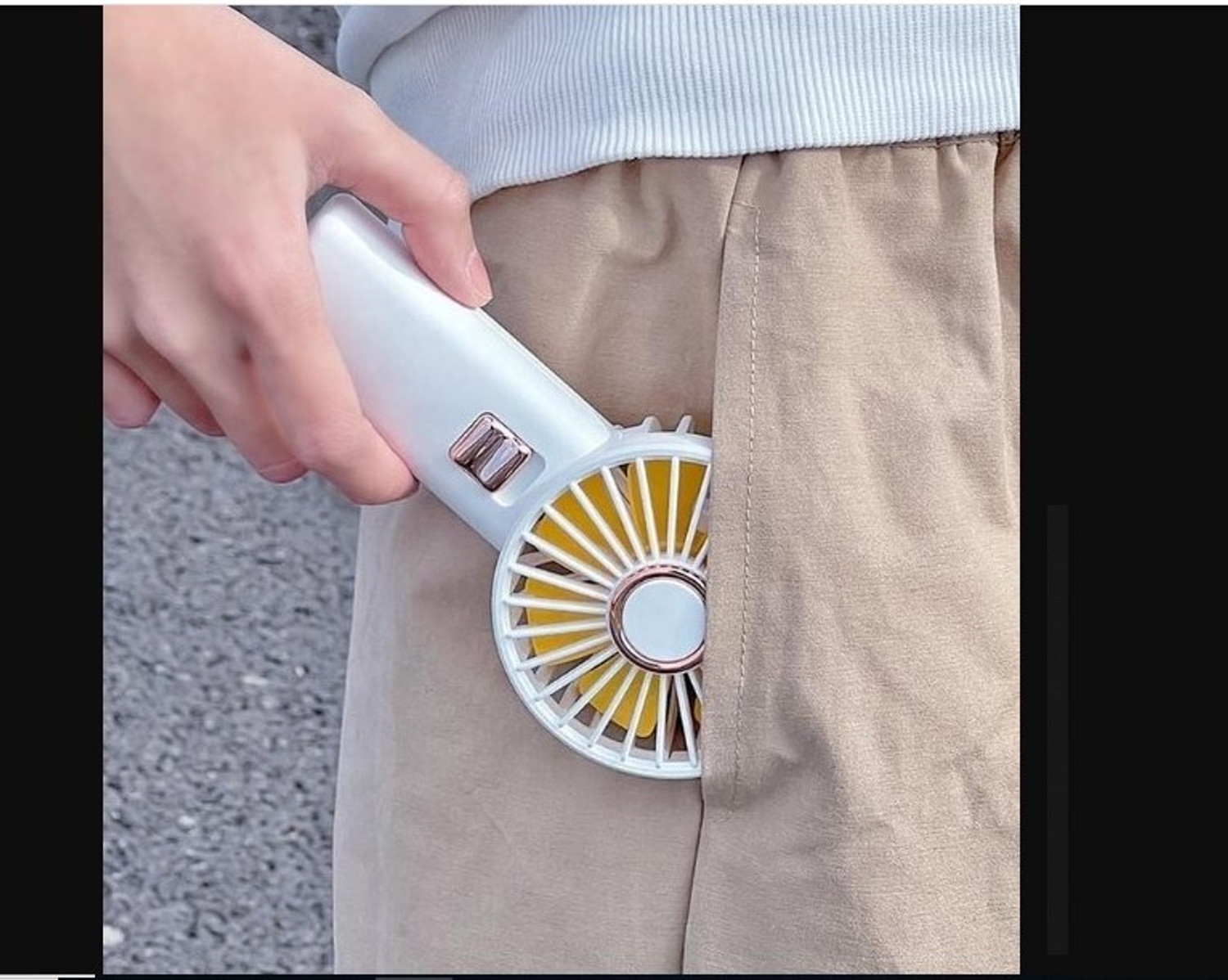 Image of PMW Small Personal Mini Fan Cute Looking Fan for Kids Table USB Rechargeable Fan with 1 Months Warranty 5 mm Exhaust Fan