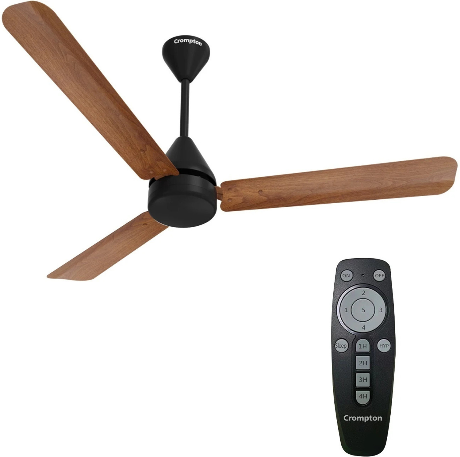 Image of Crompton Hyperjet Plus with 2 Year Warranty 1200 mm Ceiling Fan (5 Star | Dark Cherry Wood | Pack of 1)
