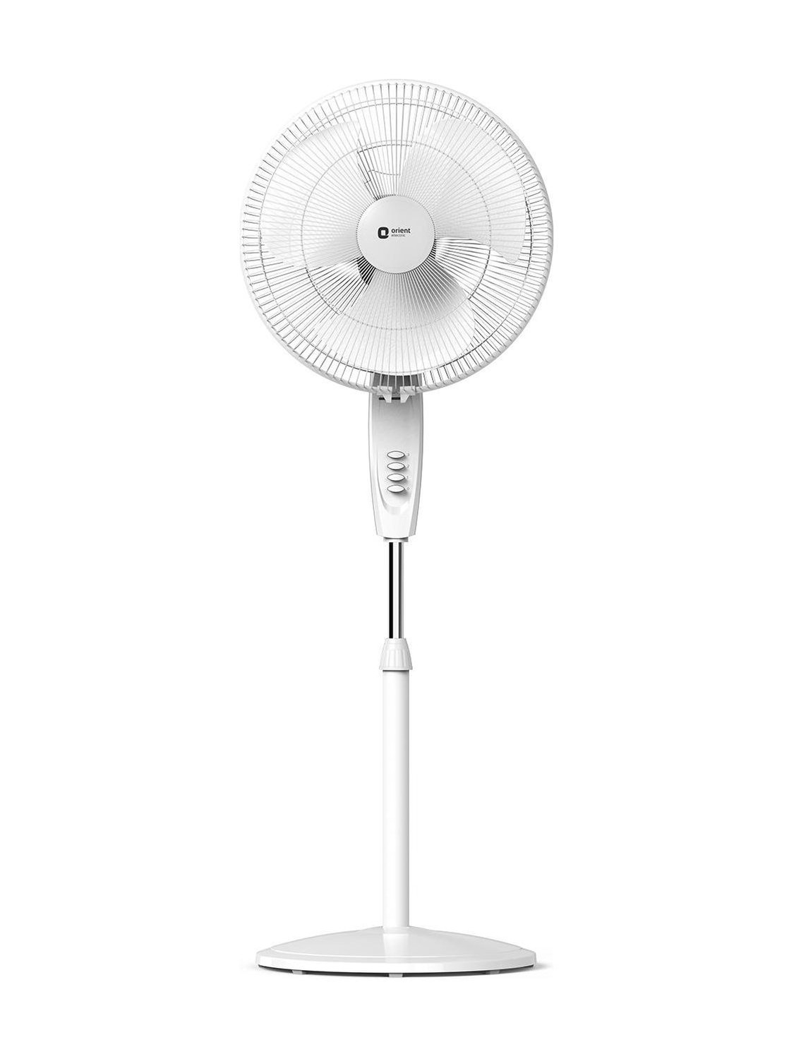 Image of Orient Electric Stand 87 |100% Copper Motor|Superior Air Delivery |Adjustable Height |3 Speed with 2 Year Warranty Ultra High Speed 400 mm Pedestal Fan (White | Pack of 1)