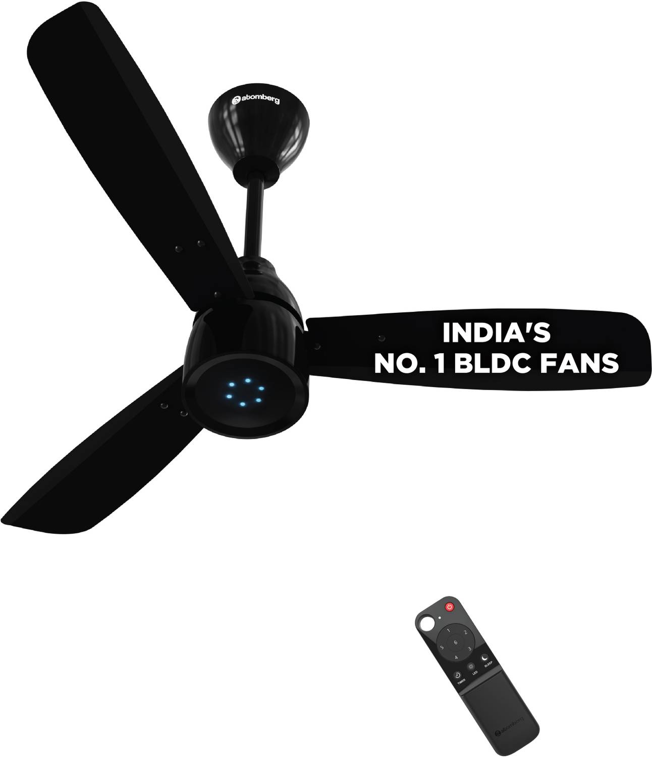 Atomberg Renesa Prime Remote|High Air Delivery|LED Speed Indicator|Low Noise|Sleek Design with 3 Year Warranty BLDC Motor with Remote 900 mm Ceiling Fan