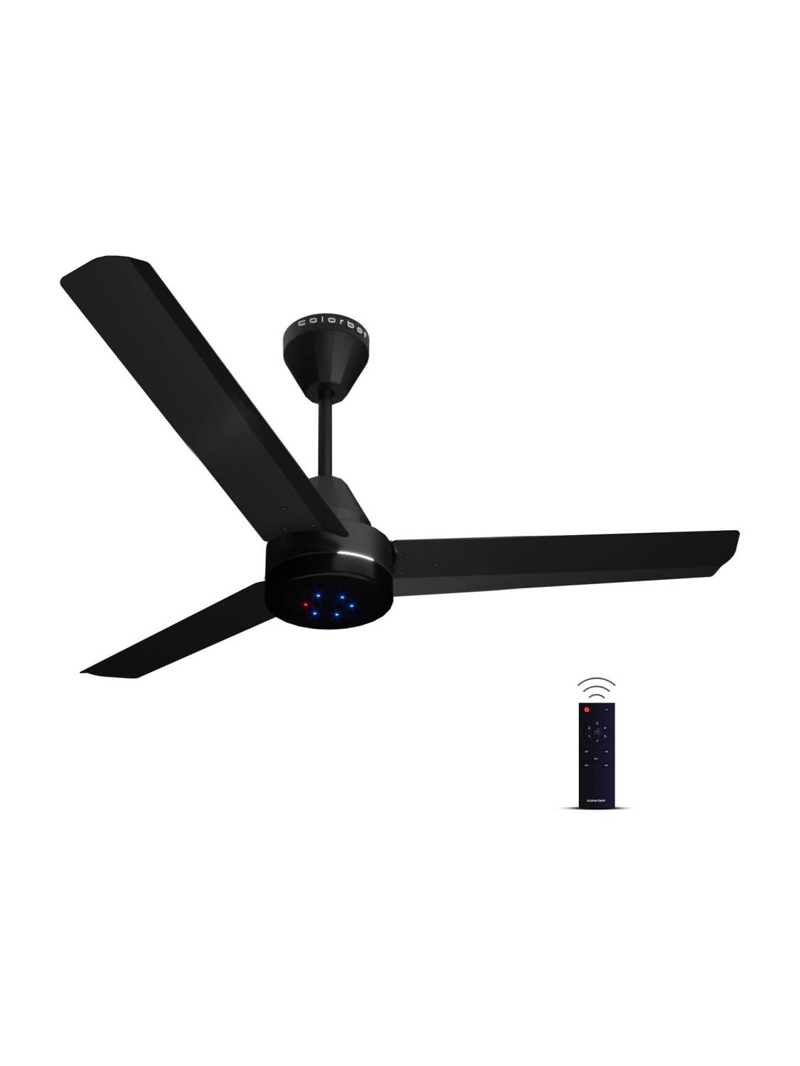 Colorbot Stella BLDC Remote Controlled|Highspeed|LED| Reverse Mode| AeroQuiet+ Technolog with 4 Year Warranty BLDC Motor with Remote, With LED Indicators 1200 mm Ceiling Fan