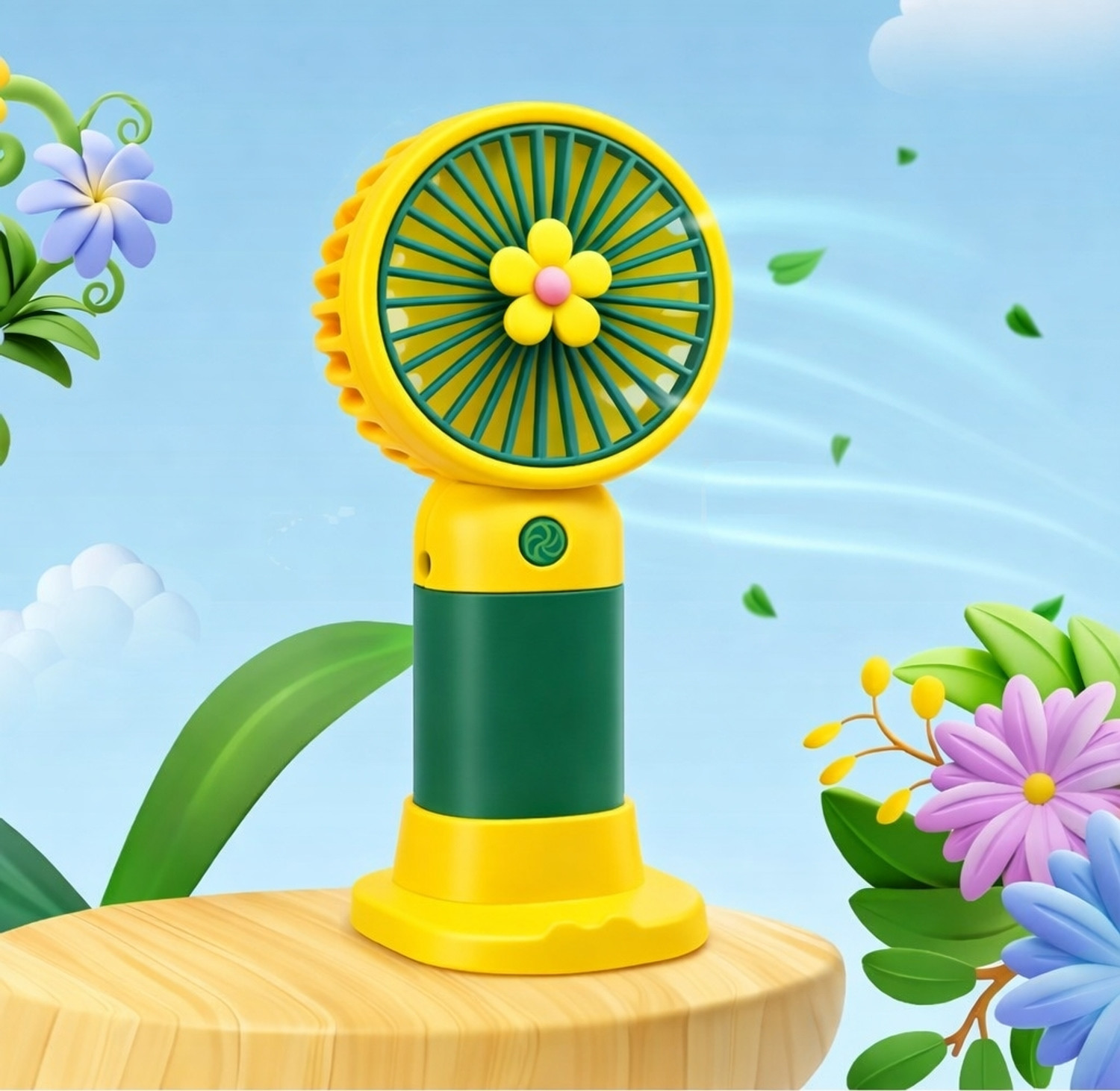 Image of UNIQONS FBM-2026-YG with 1 Months Warranty Table Fan