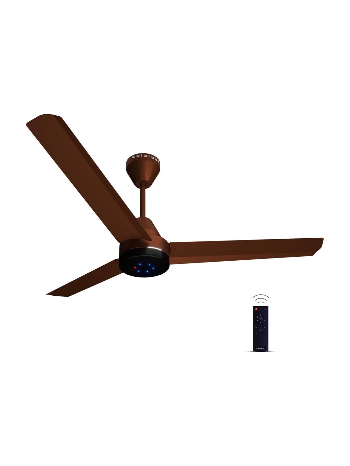 Colorbot Stella BLDC Remote Controlled|Highspeed|LED| Reverse Mode| AeroQuiet+ Technolog with 4 Year Warranty BLDC Motor with Remote, With LED Indicators 1200 mm Ceiling Fan