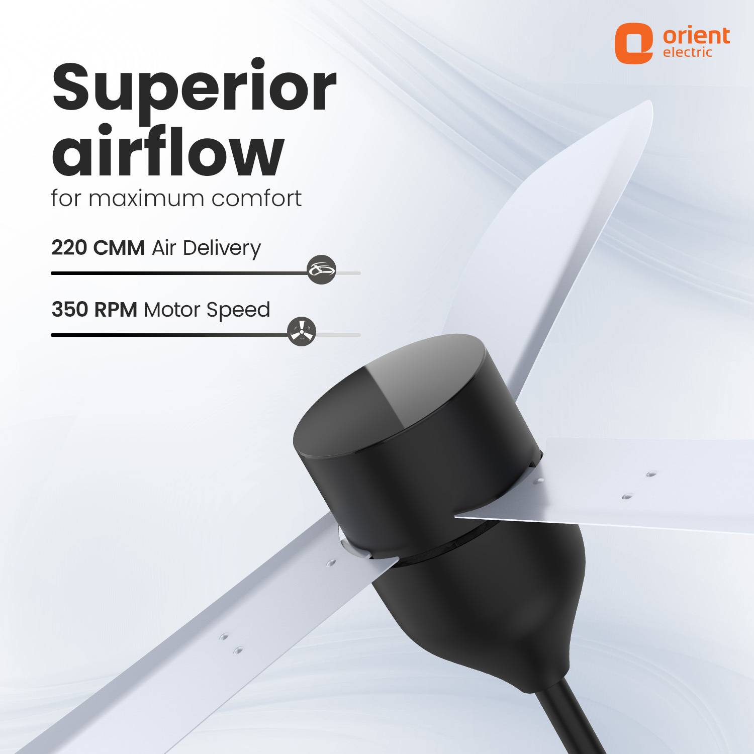 Orient Ujala Slim 1200mm Ceiling Fan with BLDC Motor - Image 4
