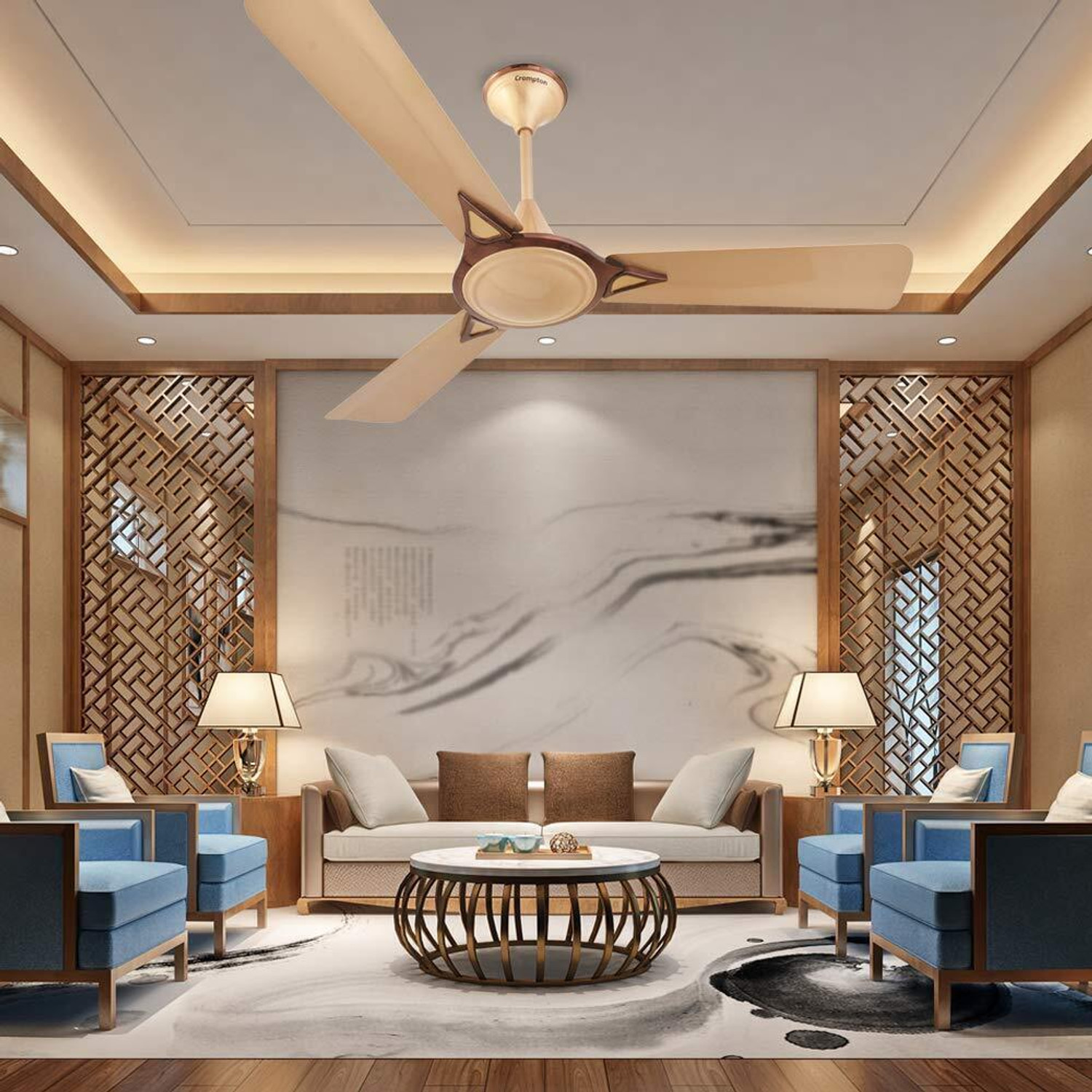 Image of Crompton Avancer prime antidust 1200mm (cocoa gold) with 1 Year Warranty 1200 mm Ceiling Fan