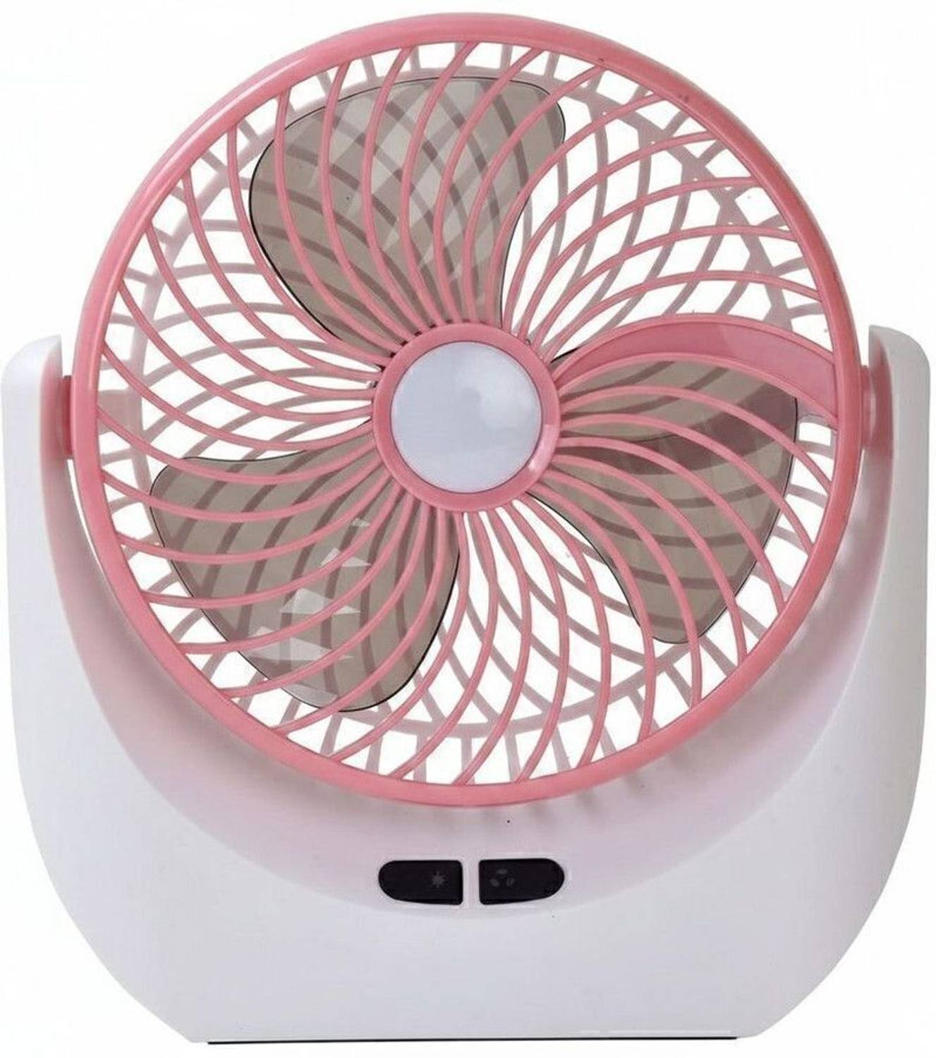 COLDISH Rechargeable Table Fan with LED Light
