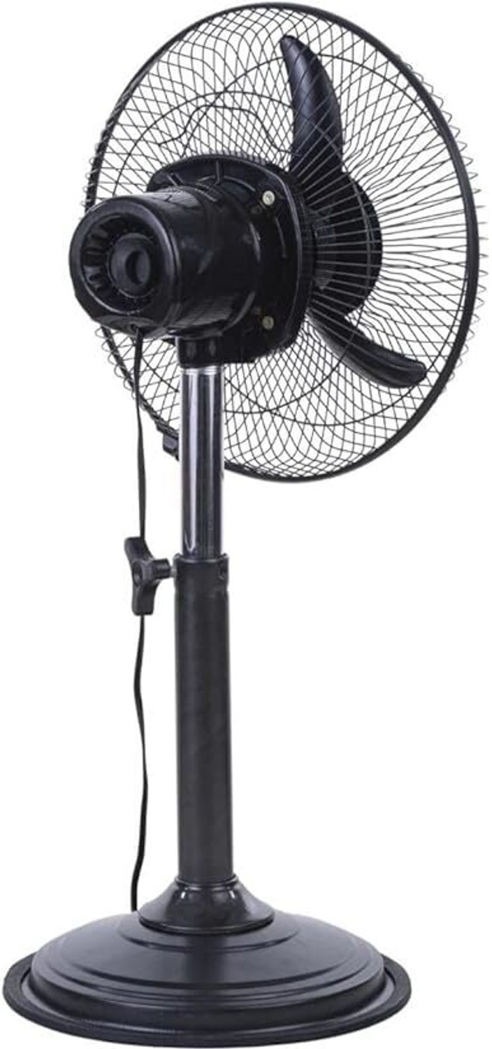 Image of Namelix AB-1893 300 mm 3 Blade Pedestal Fan - Quiet, Powerful Airflow, Adjustable Height Ultra High Speed 300 mm Pedestal Fan (Black | Pack of 1)