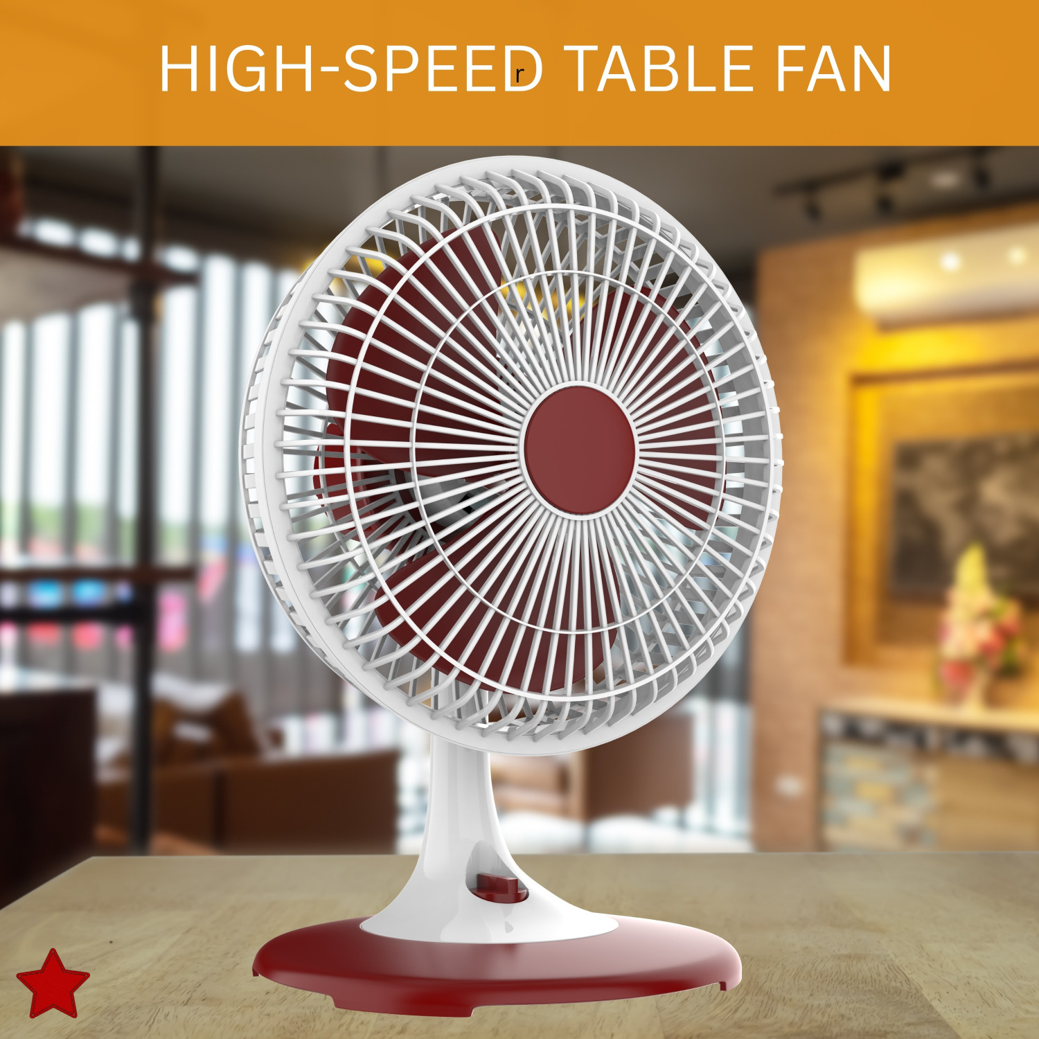 Image of SACRO 300mm(12Inch.) Mini AC Cooler Fan, Small Evaporative Air Table Fan For HomeZ49 Silent Operation 300 mm Table Fan
