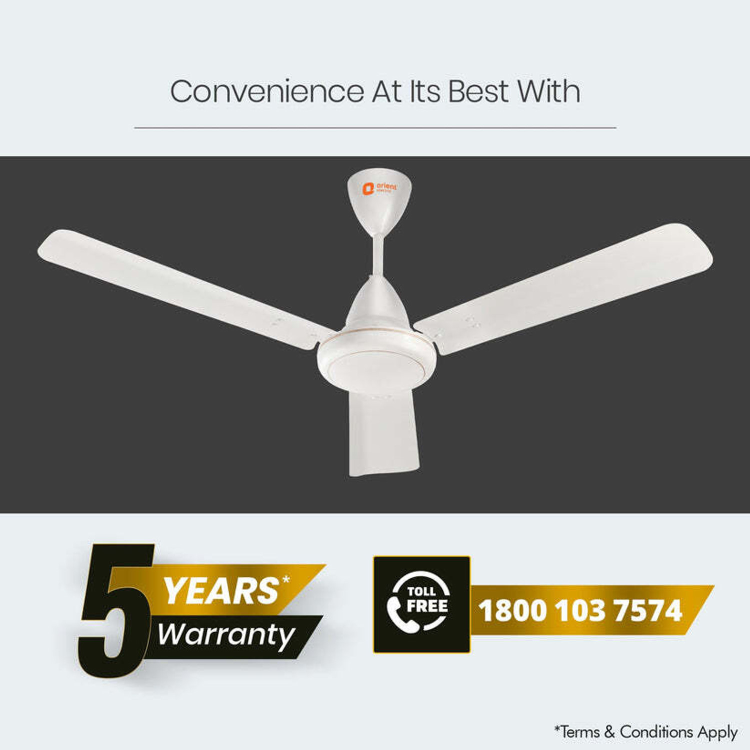 Image of Orient Electric Ef with 5 Year Warranty BLDC Motor with Remote 1200 mm Ceiling Fan