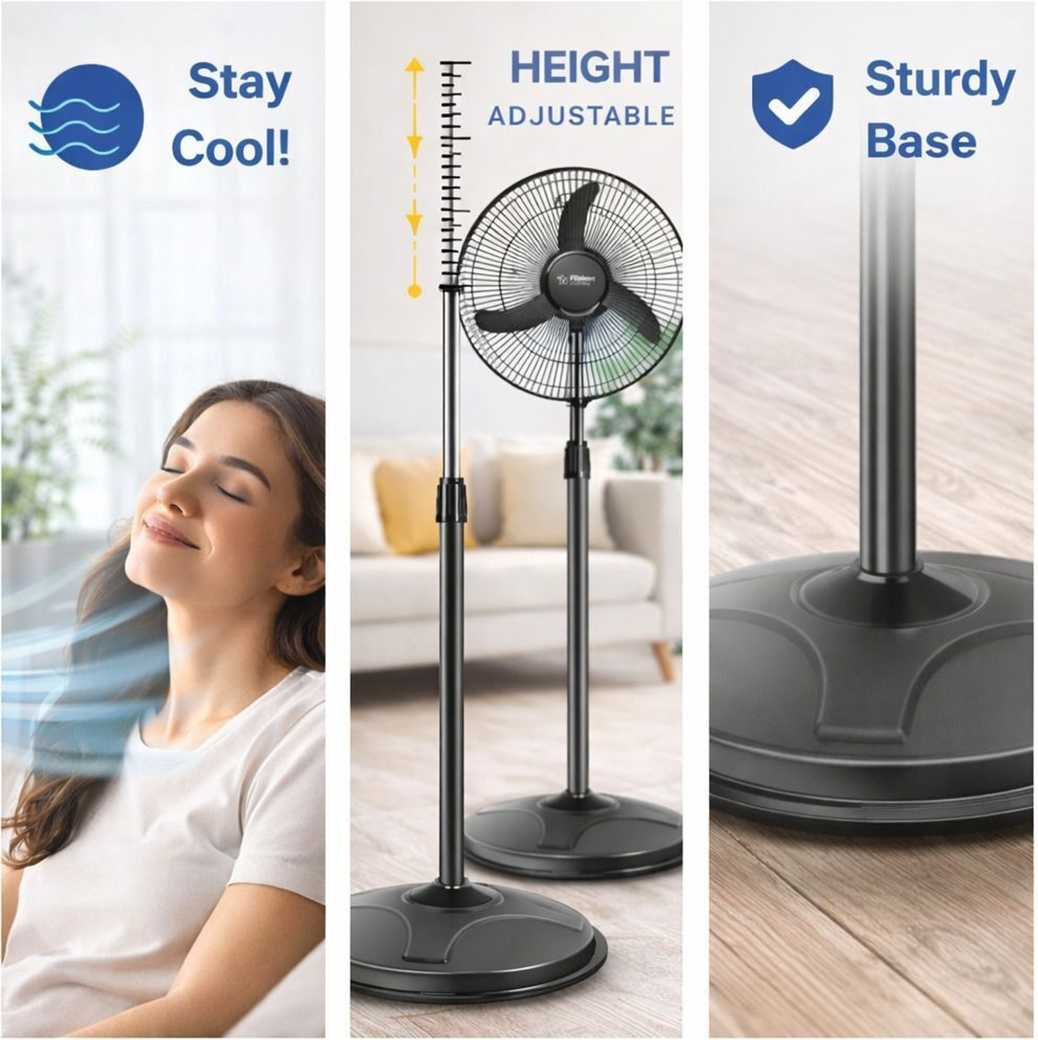 Image of Flipkart SmartBuy FALCON MAX | High Speed | Economy | Metal Body with 2 Year Warranty Ultra High Speed 400 mm Pedestal Fan