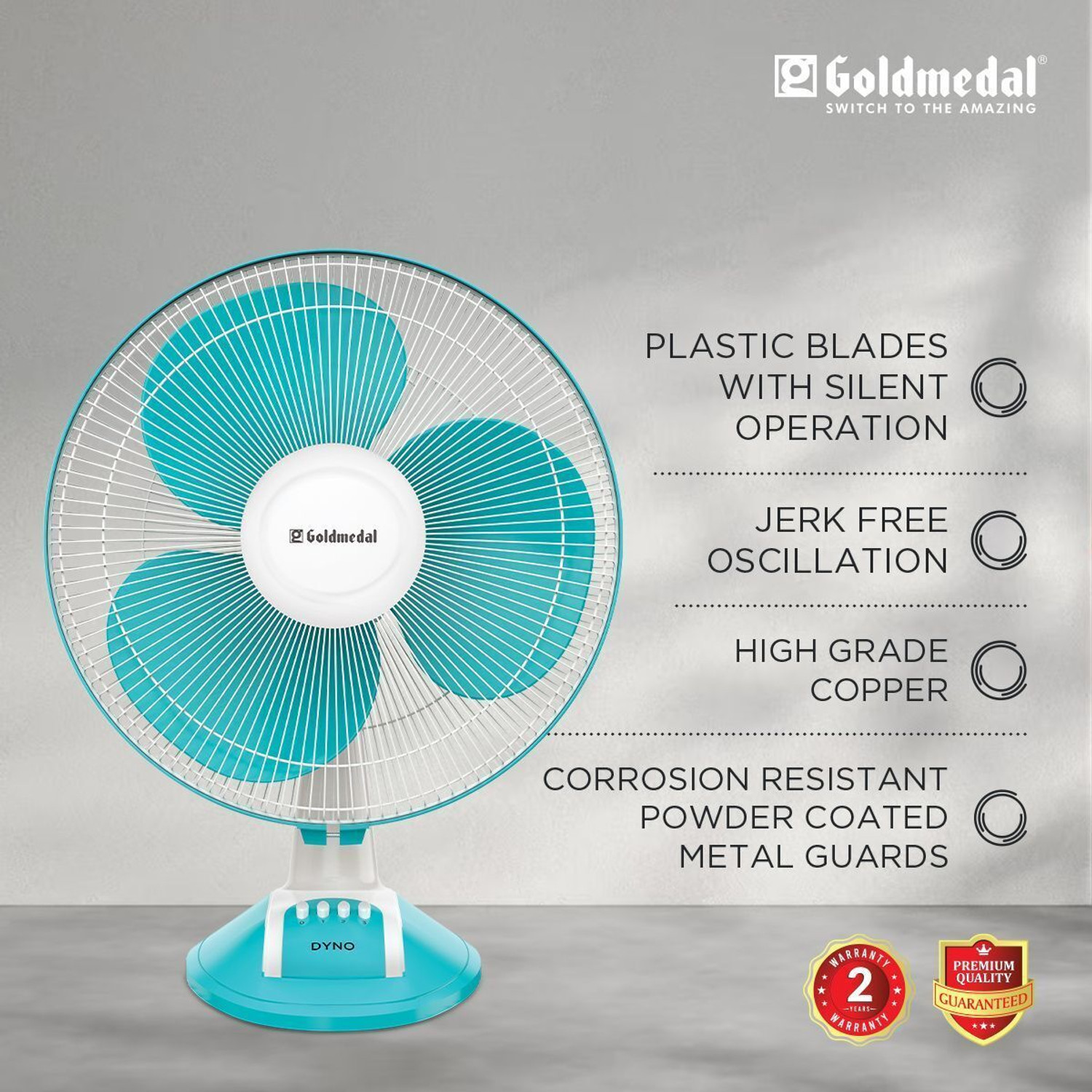 Image of Goldmedal Dyno 400mm with 2 Year Warranty 400 mm Table Fan