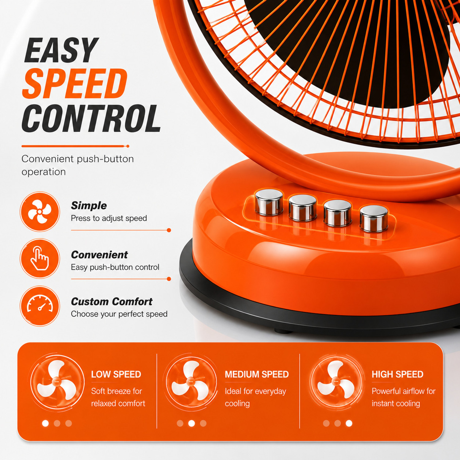 Image of Flipkart SmartBuy Atomic300 with 2 Year Warranty High Air Delivery, Ultra High Speed 300 mm Table Fan