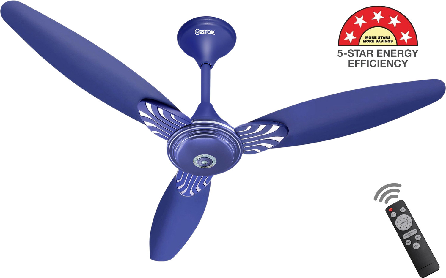Image of GESTOR Avenzo 101 | BLDC | Super Hi Speed 48 inch Decorative with 5 Year Warranty Anti Dust, BLDC Motor with Remote, Energy Saving, Silent Operation 1200 mm Ceiling Fan