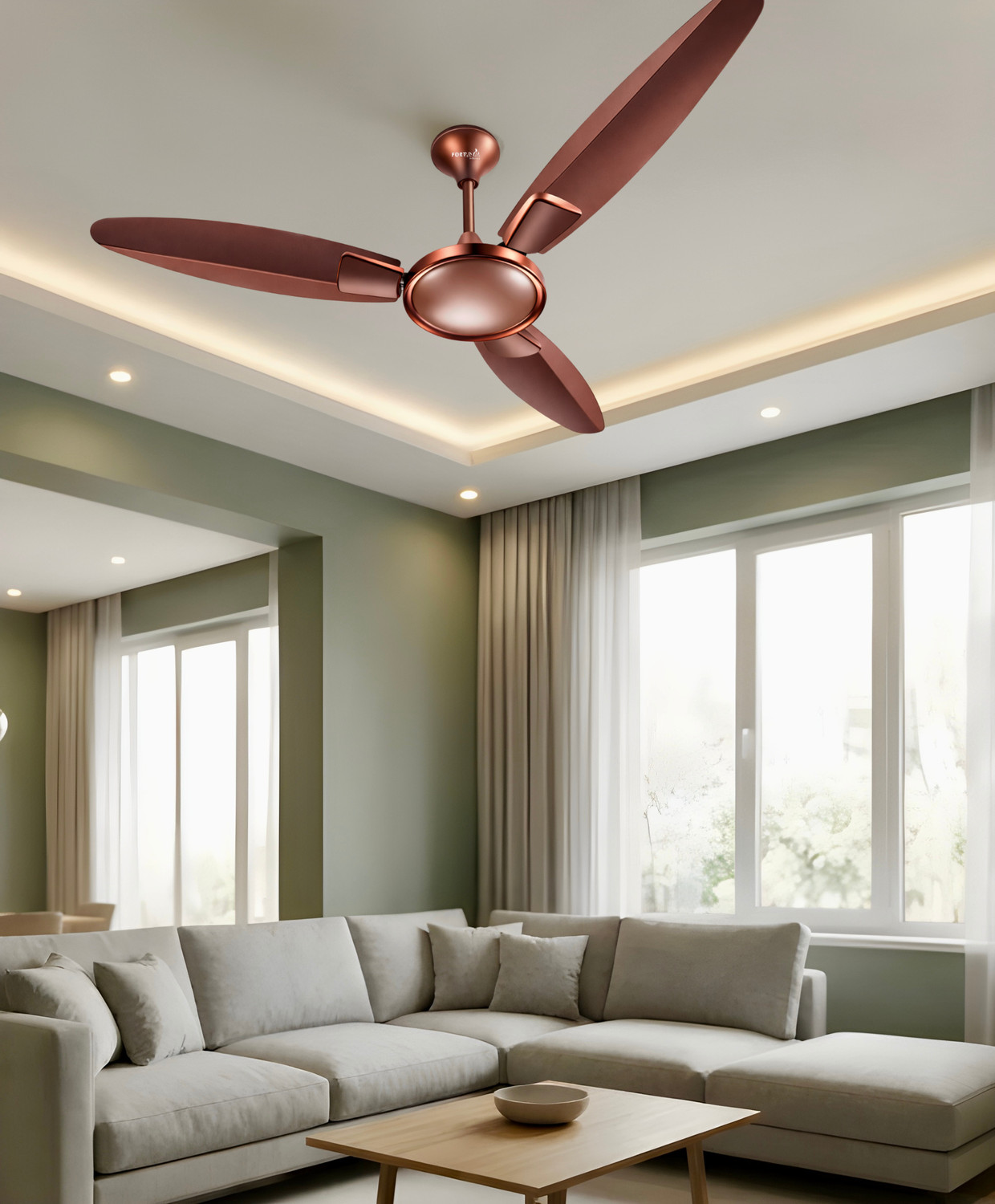 Image of fortuner Deco BEE Star Rated 48 inch / 1200 mm ULTRA HIGH SPEED 405 RPM ANTI DUST with 24 Months Warranty Silent Operation 1200 mm Ceiling Fan