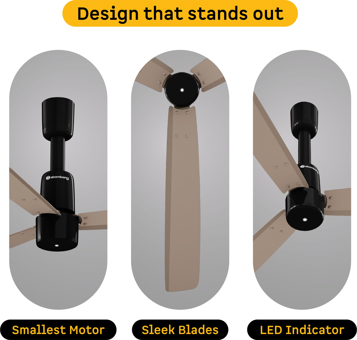 Image of Atomberg Razon|World's Smallest Motor Powered by BMC|Advance Air+ Technology| with 3 Year Warranty BLDC with Remote and Regulator 1200 mm Ceiling Fan