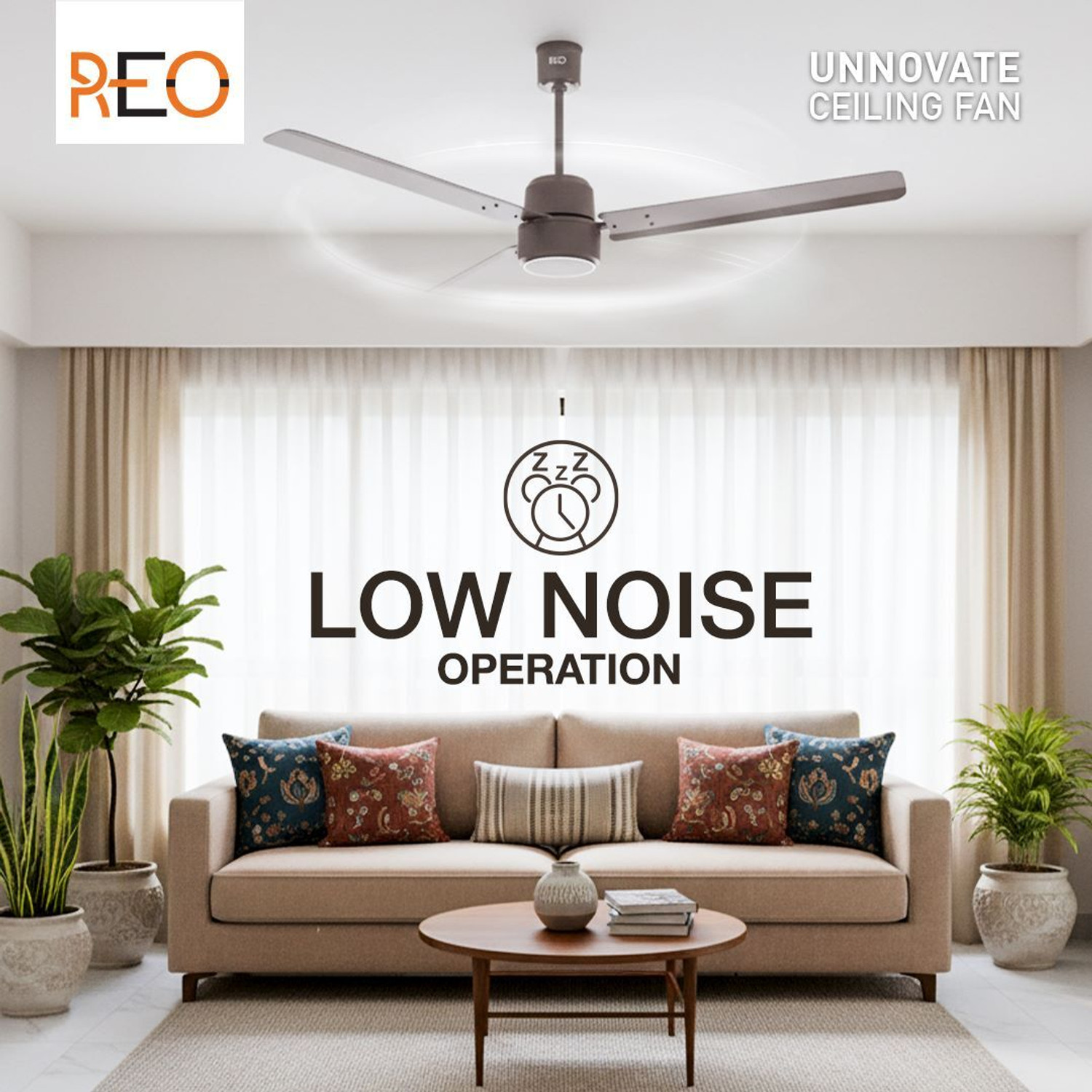 Image of Reo by Havells Unnovate|Remote Controlled|Reverse Rotation Mode| Timer Setting| Low Noise with 2 Year Warranty BLDC Motor 1200 mm Ceiling Fan