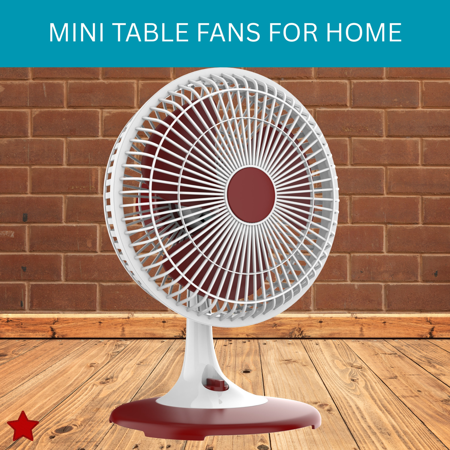Image of SYARA 300mm(12Inch.) Mini AC Cooler Fan, Small Evaporative Air Table Fan For HomeB396 Silent Operation 300 mm Table Fan