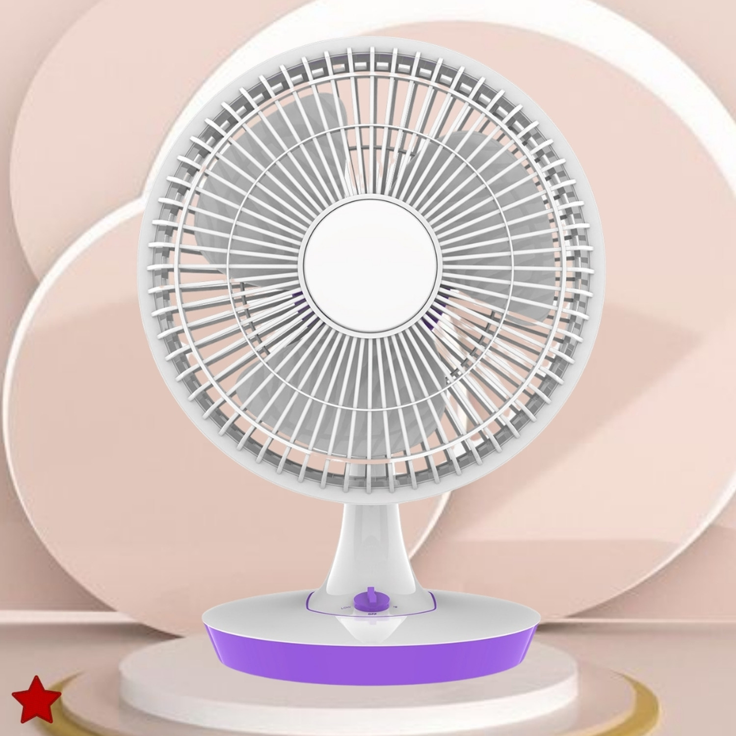 Image of SACRO Mini Ac Cooler for Room Cooling 300mm(12Inch.) Electric Table Fan For HomeZW197 Silent Operation 300 mm Table Fan