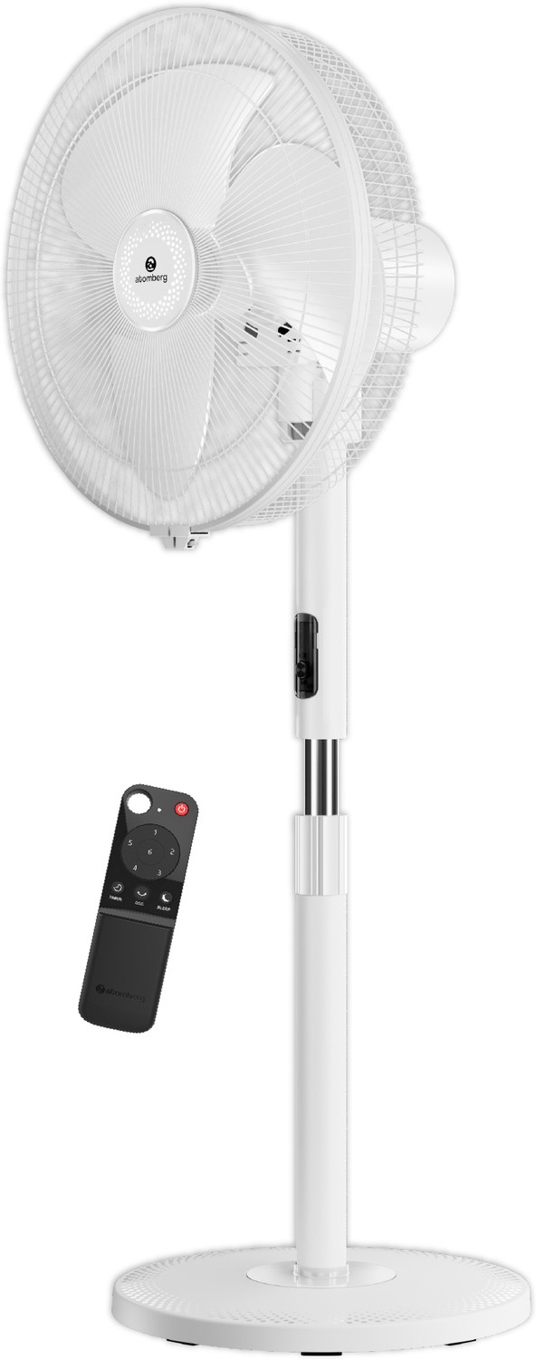 Image of Atomberg SilenceAire Hi-Speed6 SpeedSilent Pedestal FanHome&OfficeHeight Adjustable with 2 Year Warranty Silent Operation 400 mm Pedestal Fan