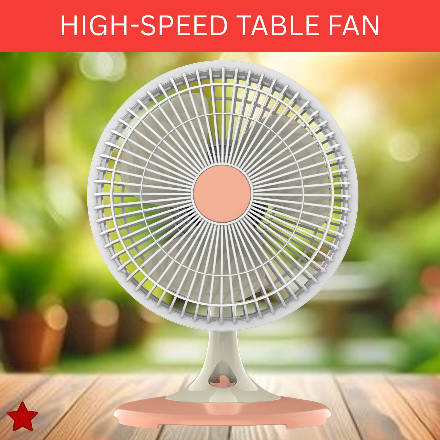 Image of YAROH 300mm(12Inch.) Mini AC Cooler Fan, Small Evaporative Air Table Fan For HomeW427 Silent Operation 300 mm Table Fan