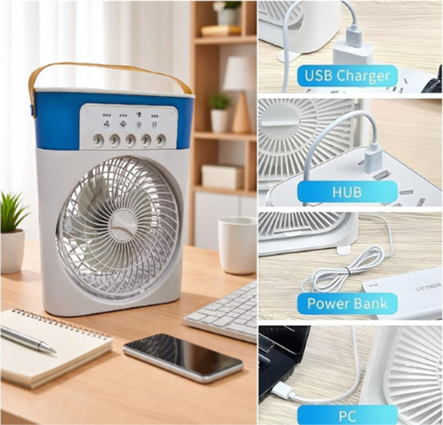 Image of Darwin mini fan with 6 Months Warranty BLDC Motor 3 mm Table Fan