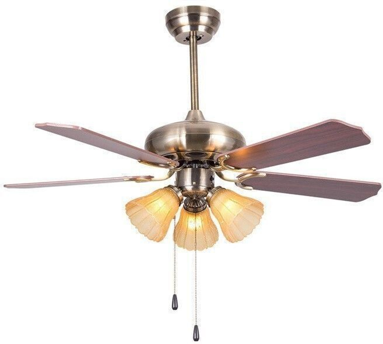 Image of HANS LIGHTINGS ESC 004A | 5 Blade | Silent Operation | Decorative with 1 Year Warranty Silent Operation 1300 mm Ceiling Fan
