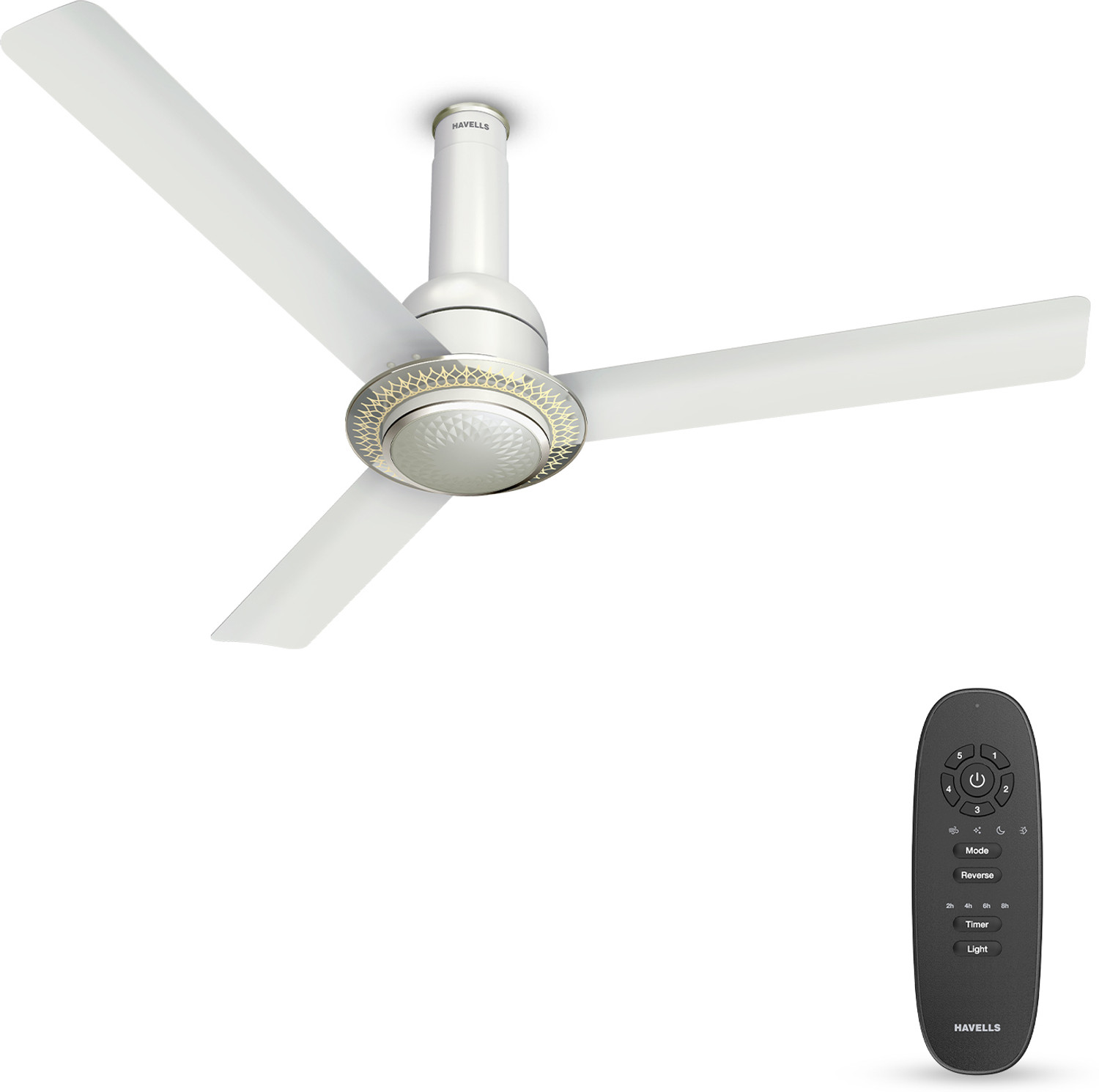Image of HAVELLS CERA Underlight|Remote Controlled|Reverse Rotation|Carving Design|Low Noise|35W with 2 Year Warranty BLDC Motor 1200 mm Ceiling Fan