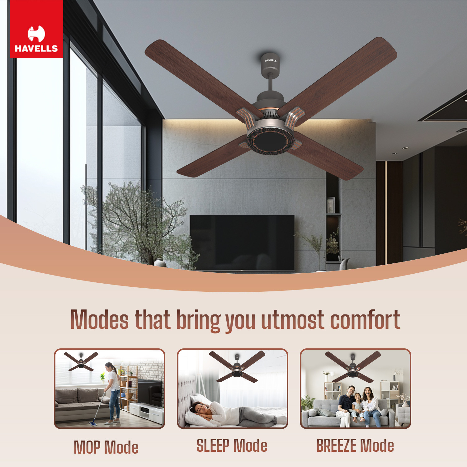 Image of HAVELLS Florette|Remote Controlled|Low Noise|Upto 60% Energy Saving|3 Modes|40W with 2 Year Warranty BLDC Motor 1320 mm Pedestal Fan
