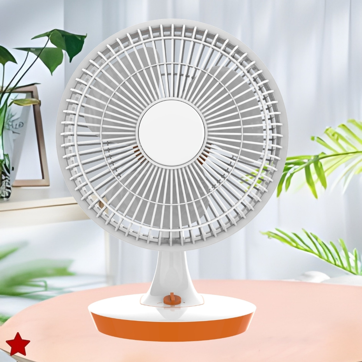 Image of YAROH Mini Ac Cooler for Room Cooling 300mm(12Inch.) Electric Table Fan For HomeXQ306 Silent Operation 300 mm Table Fan