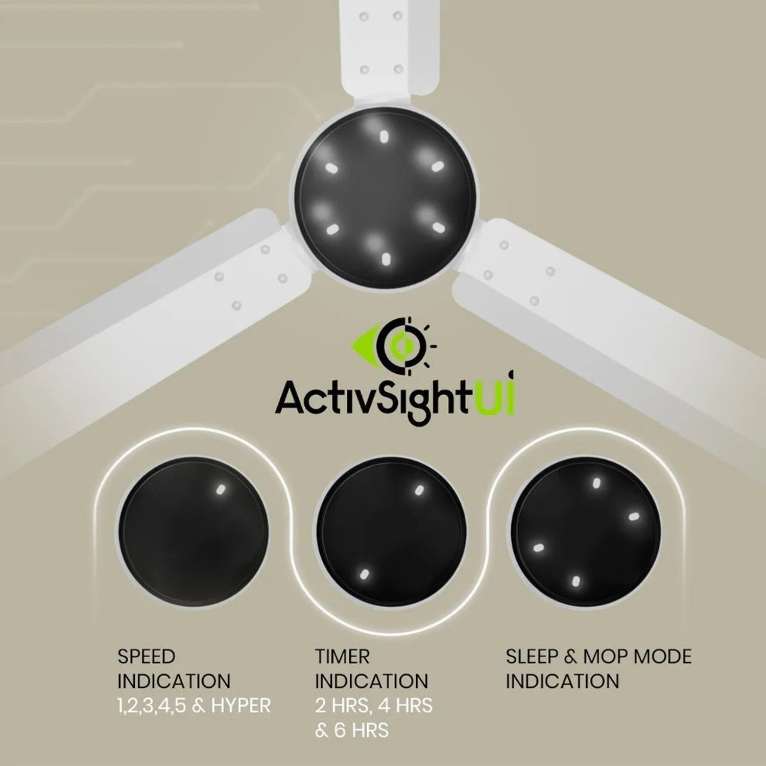 Image of Crompton Energion Niteo with 4 Year Warranty 1200 mm Ceiling Fan (5 Star | White Black | Pack of 1)