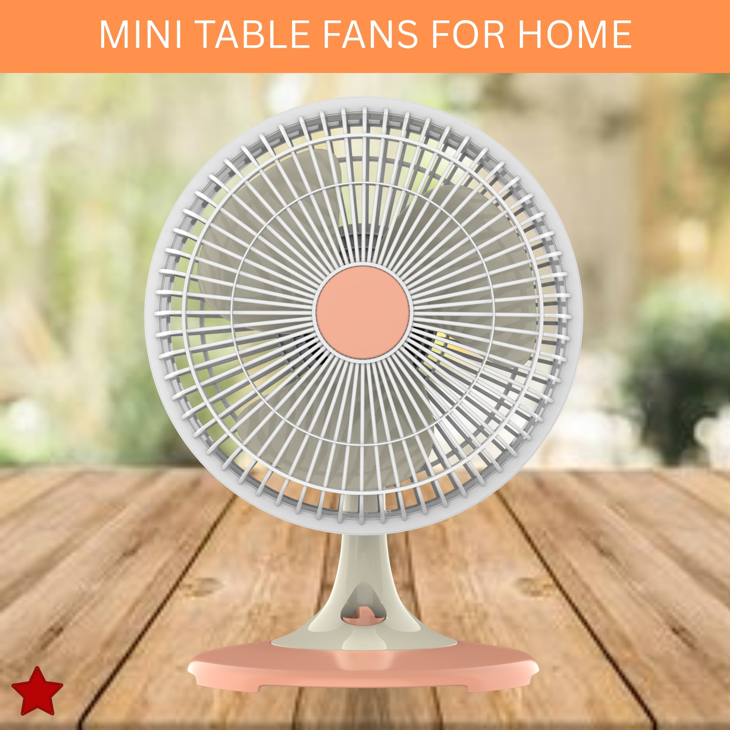 Image of SYARA 300mm(12Inch.) Mini AC Cooler Fan, Small Evaporative Air Table Fan For HomeB445 Silent Operation 300 mm Table Fan
