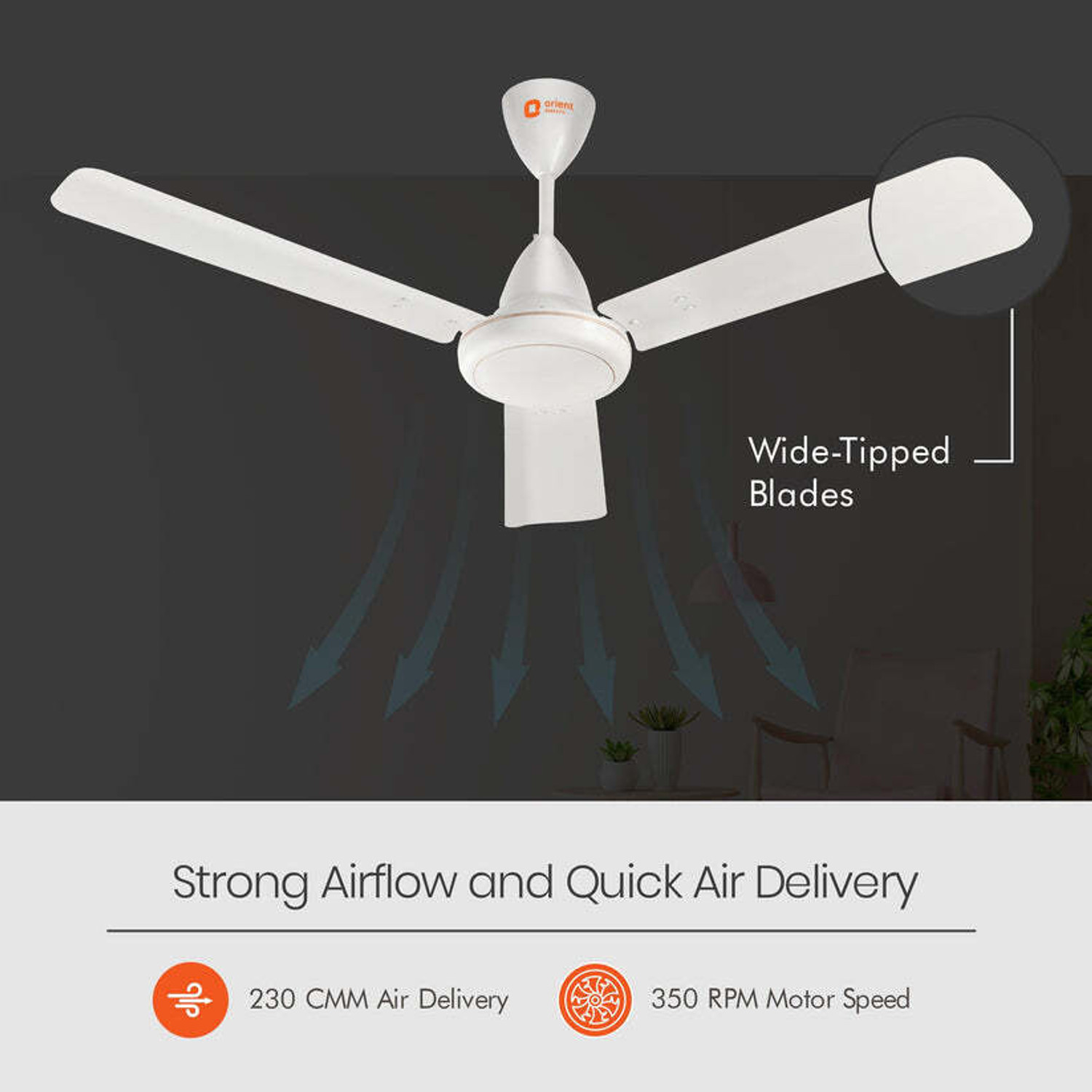 Image of Orient Electric Ef with 5 Year Warranty BLDC Motor with Remote 1200 mm Ceiling Fan