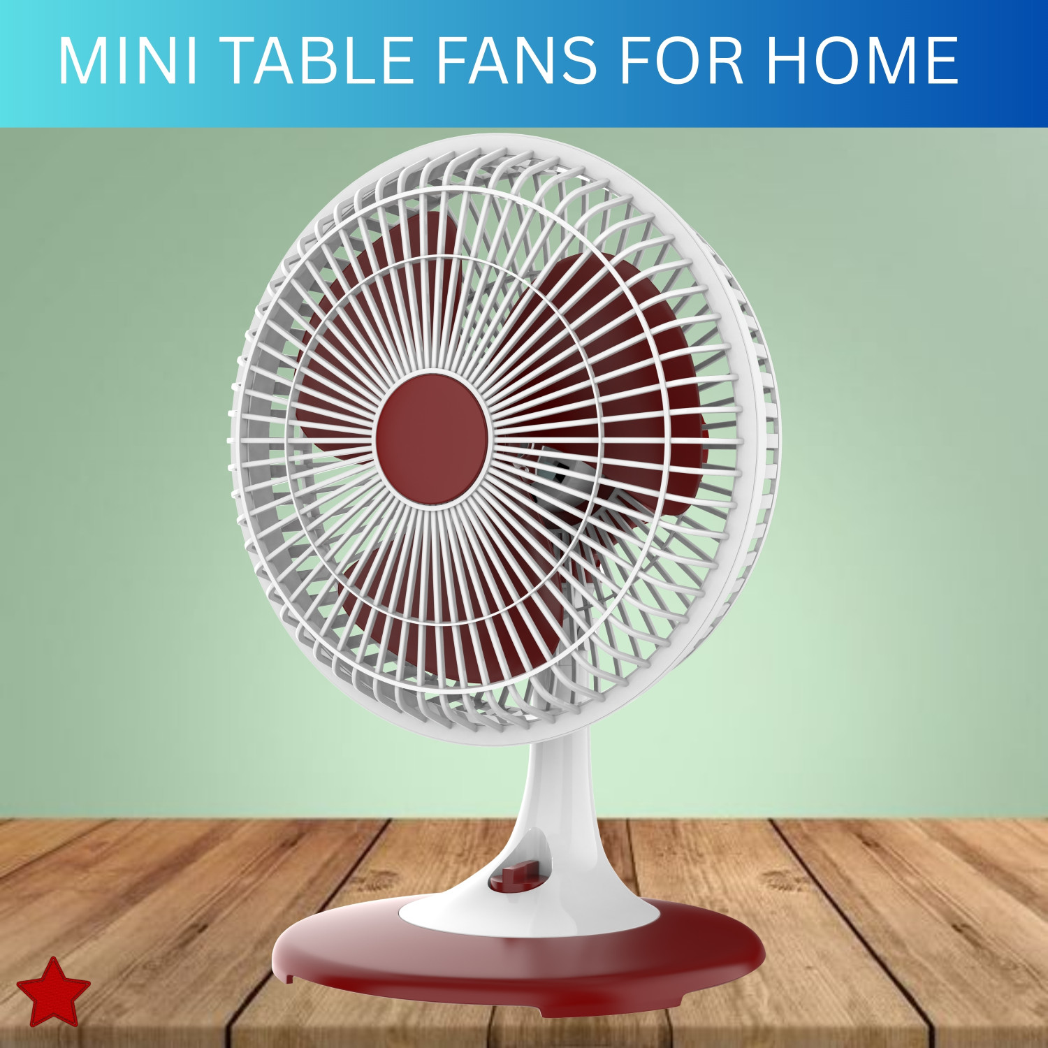 Image of GUGGU 300mm(12Inch.) Mini AC Cooler Fan, Small Evaporative Air Table Fan For HomeM376 Silent Operation 300 mm Table Fan
